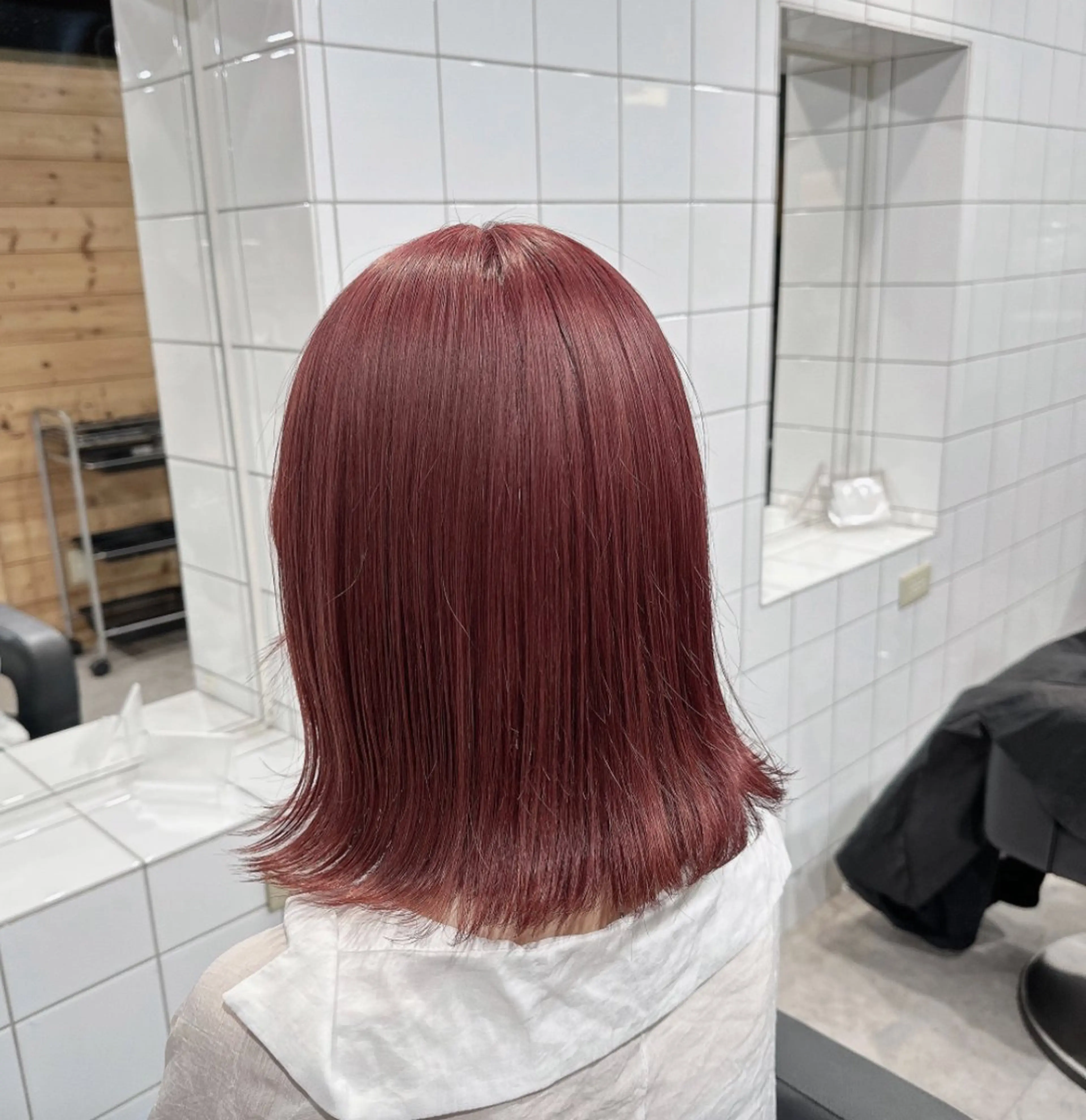 ミディアム ヘアカラー 盛れる暖色🎀ガーリ ーヘア🎀きっかのヘアスタイル