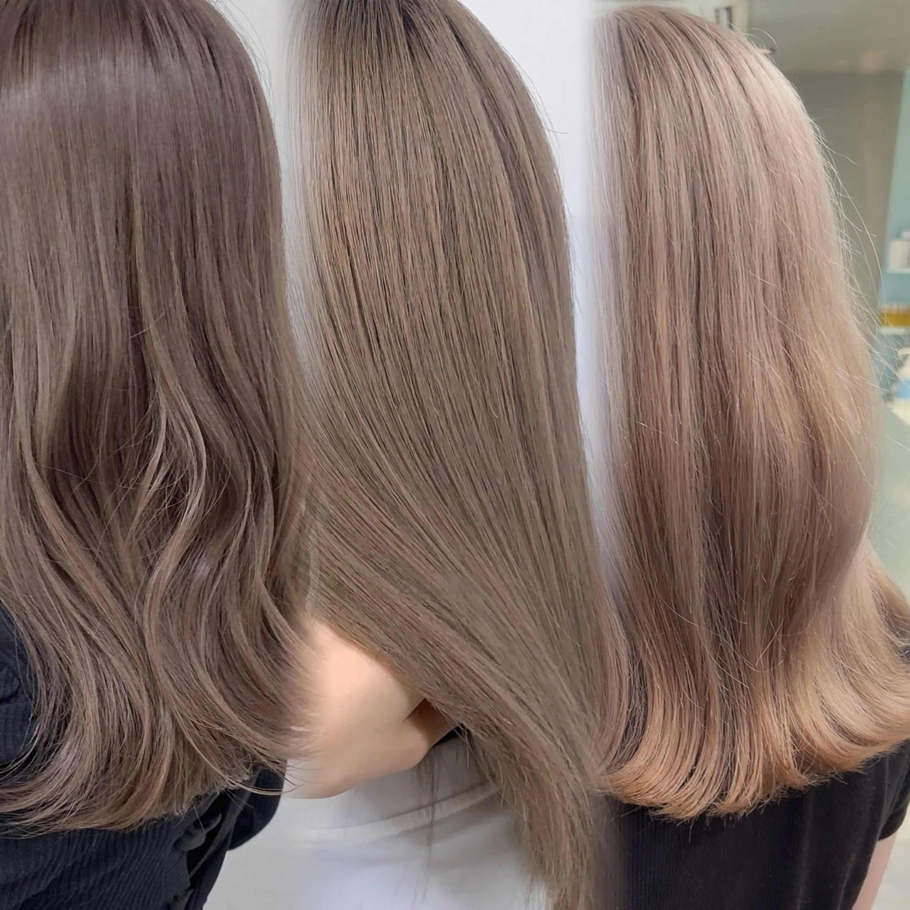 セミロング カラー ヘアカラー トリートメント ヘッドスパ 🥞ベージュ系カラー 【すずきりほ】🥞のヘアスタイル