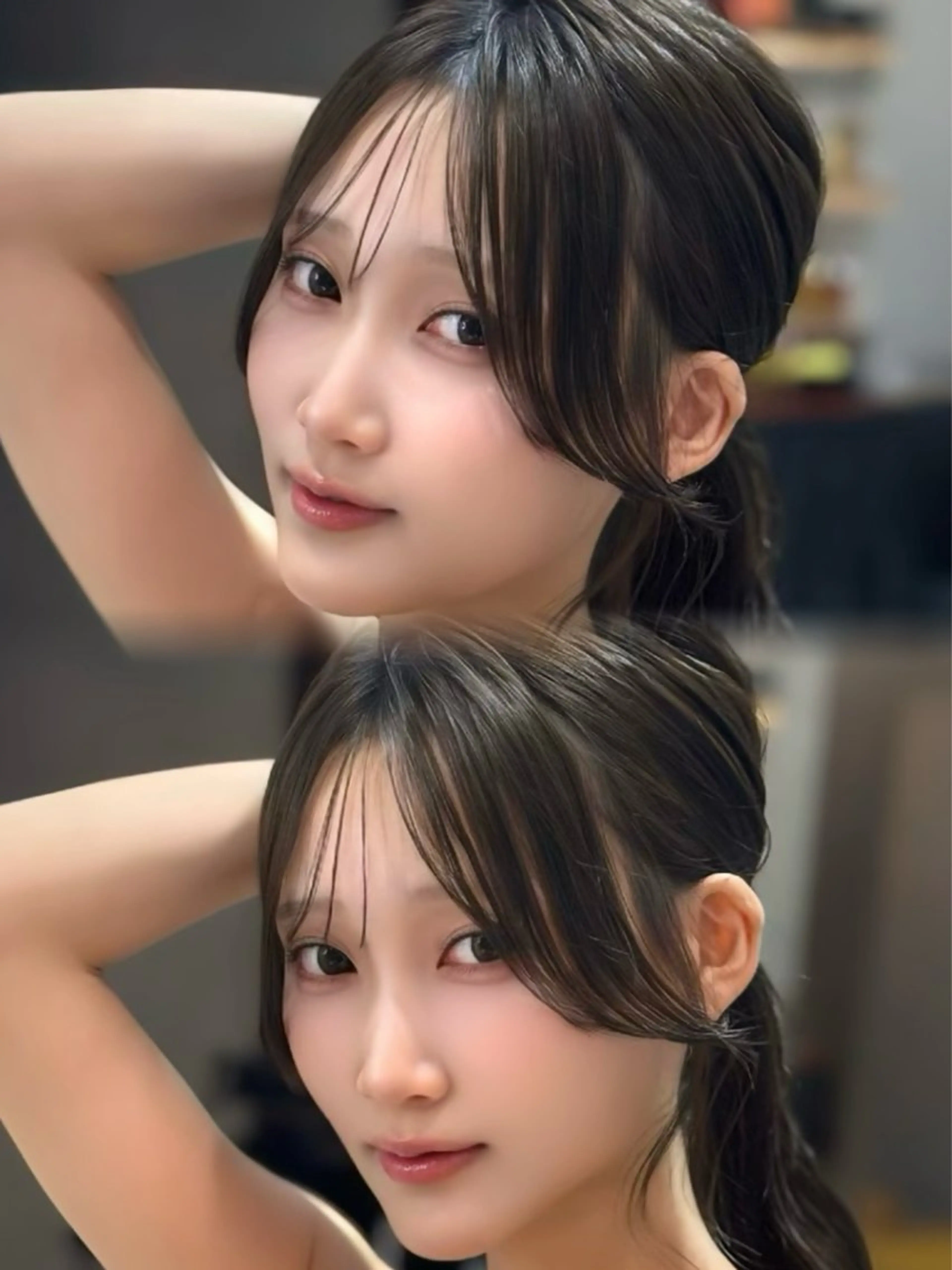 ロング カラー カット ヘアカラー トリートメント 銀座/韓国レイヤー髪 質改善/RYUのヘアスタイル