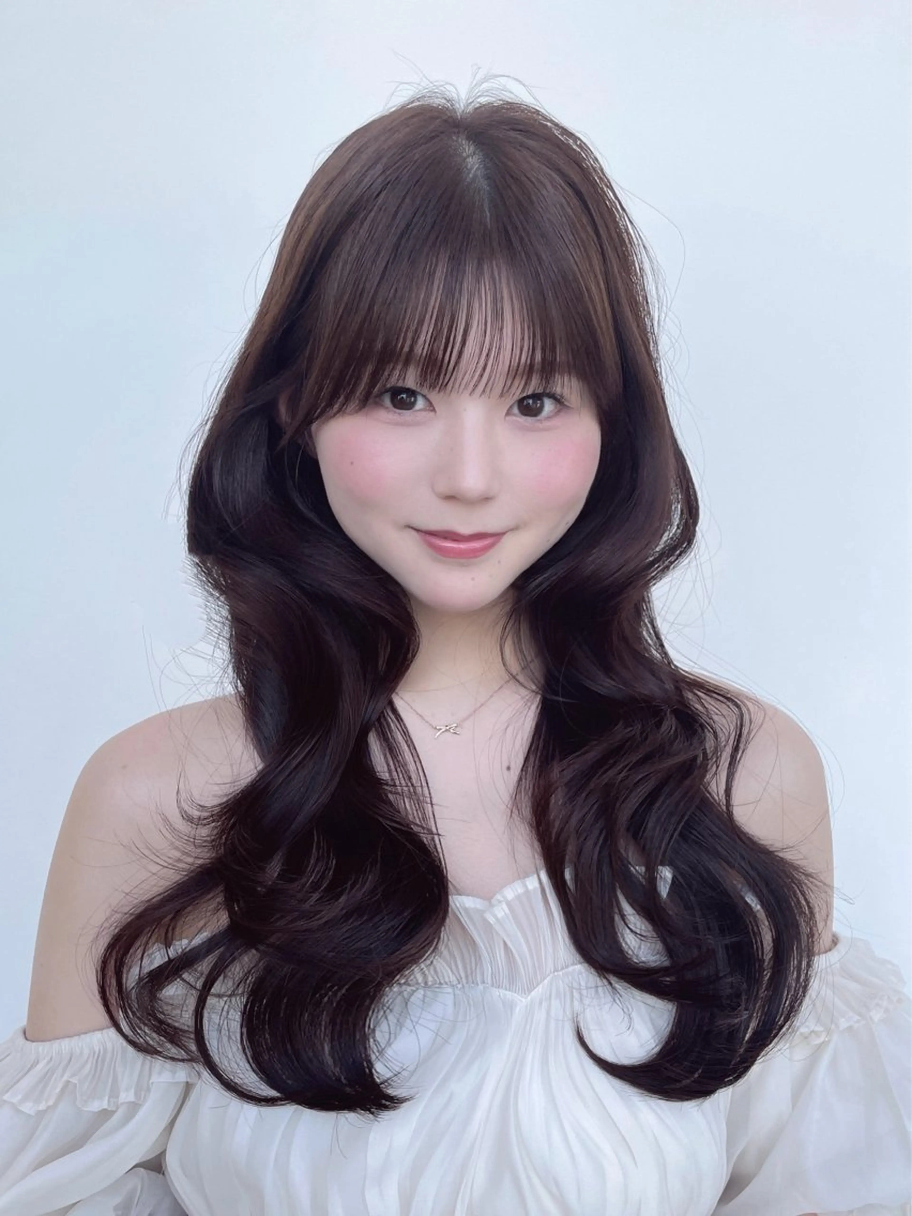 ロング カット ヘアカラー トリートメント 顔周り特化/ 韓国ヘア/TAKUのヘアスタイル