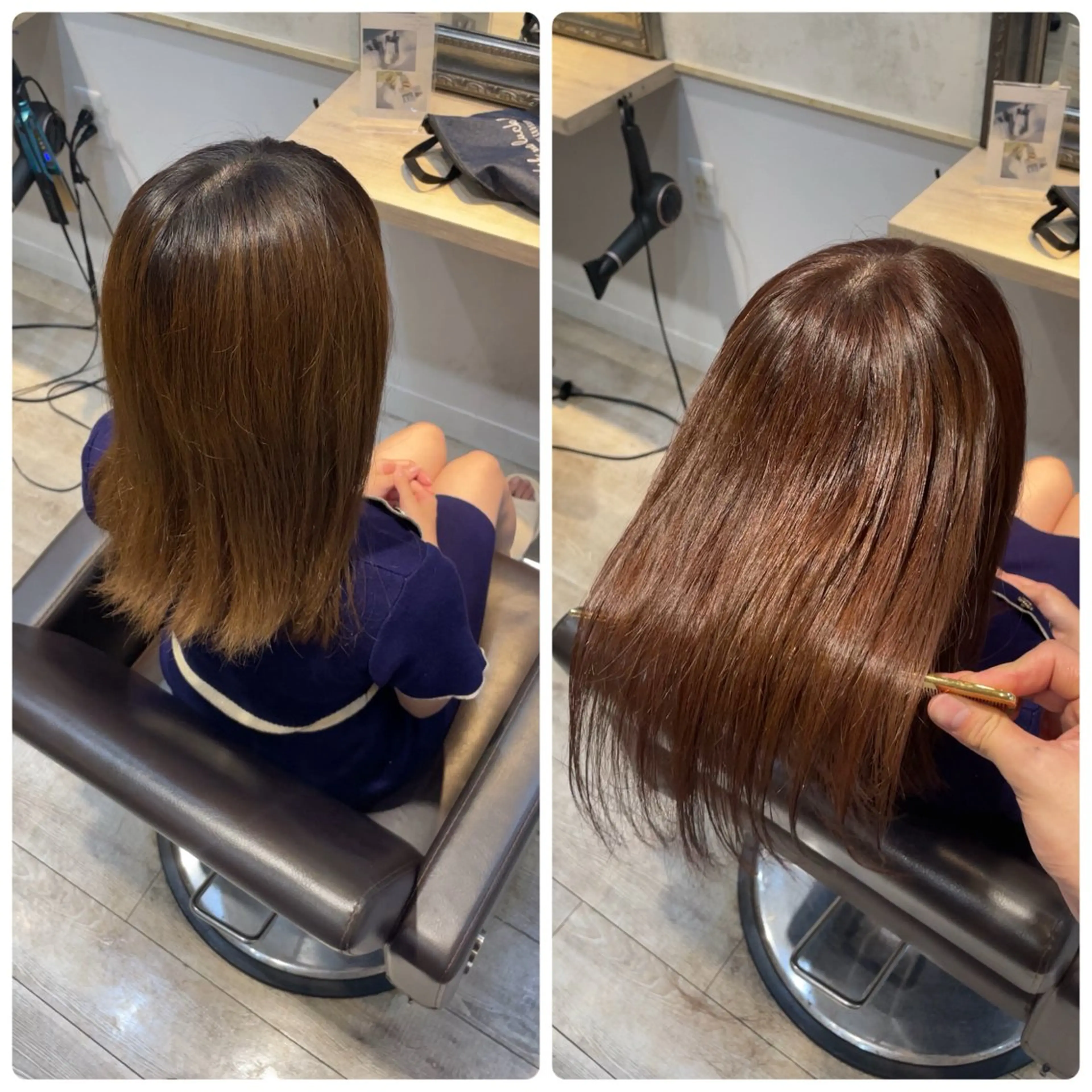ミディアム ヘアカラー トリートメント Lutia神田 大輝のヘアスタイル