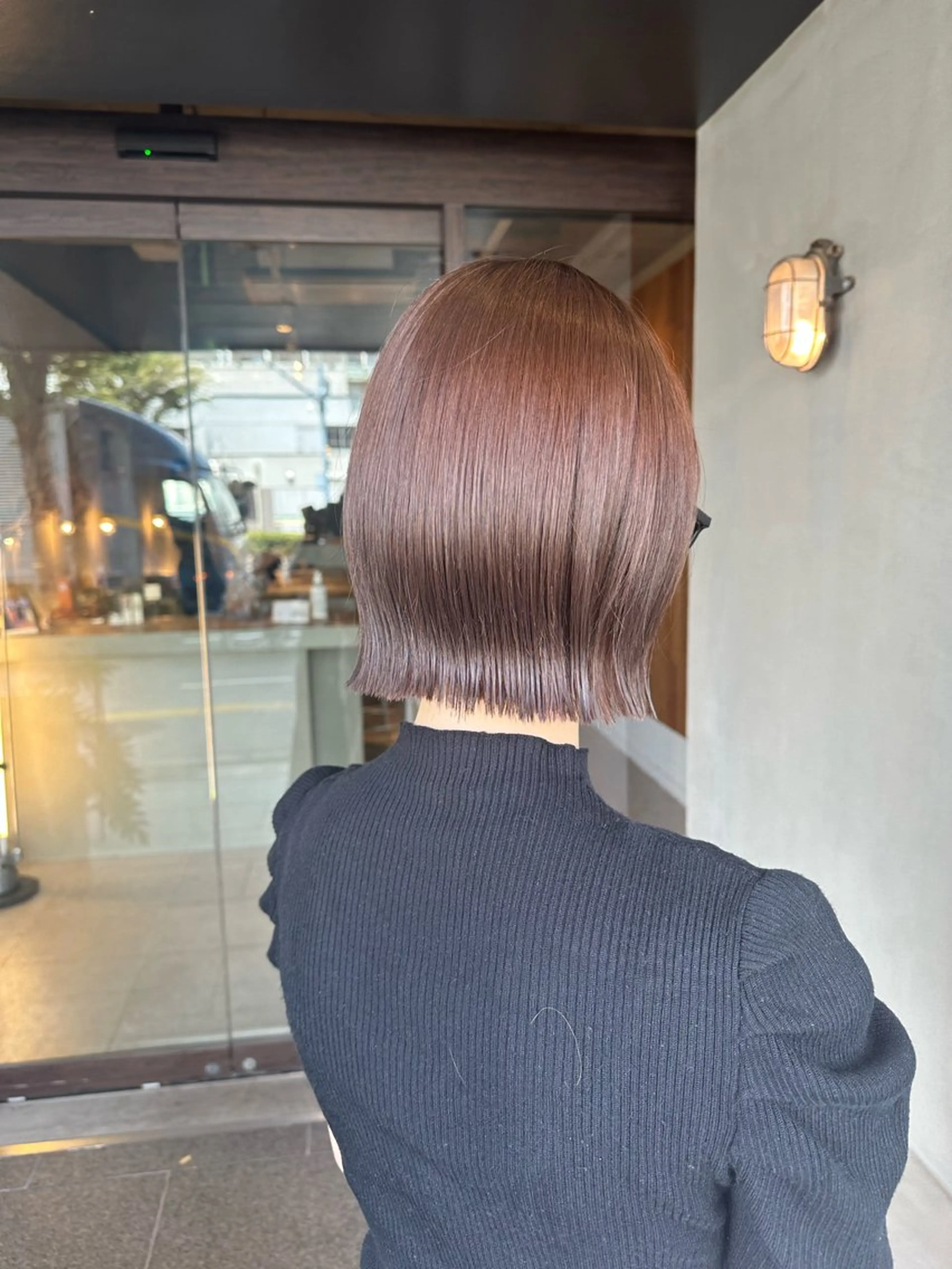 ミディアム カラー カット ヘアカラー 福崎 真奈のヘアスタイル