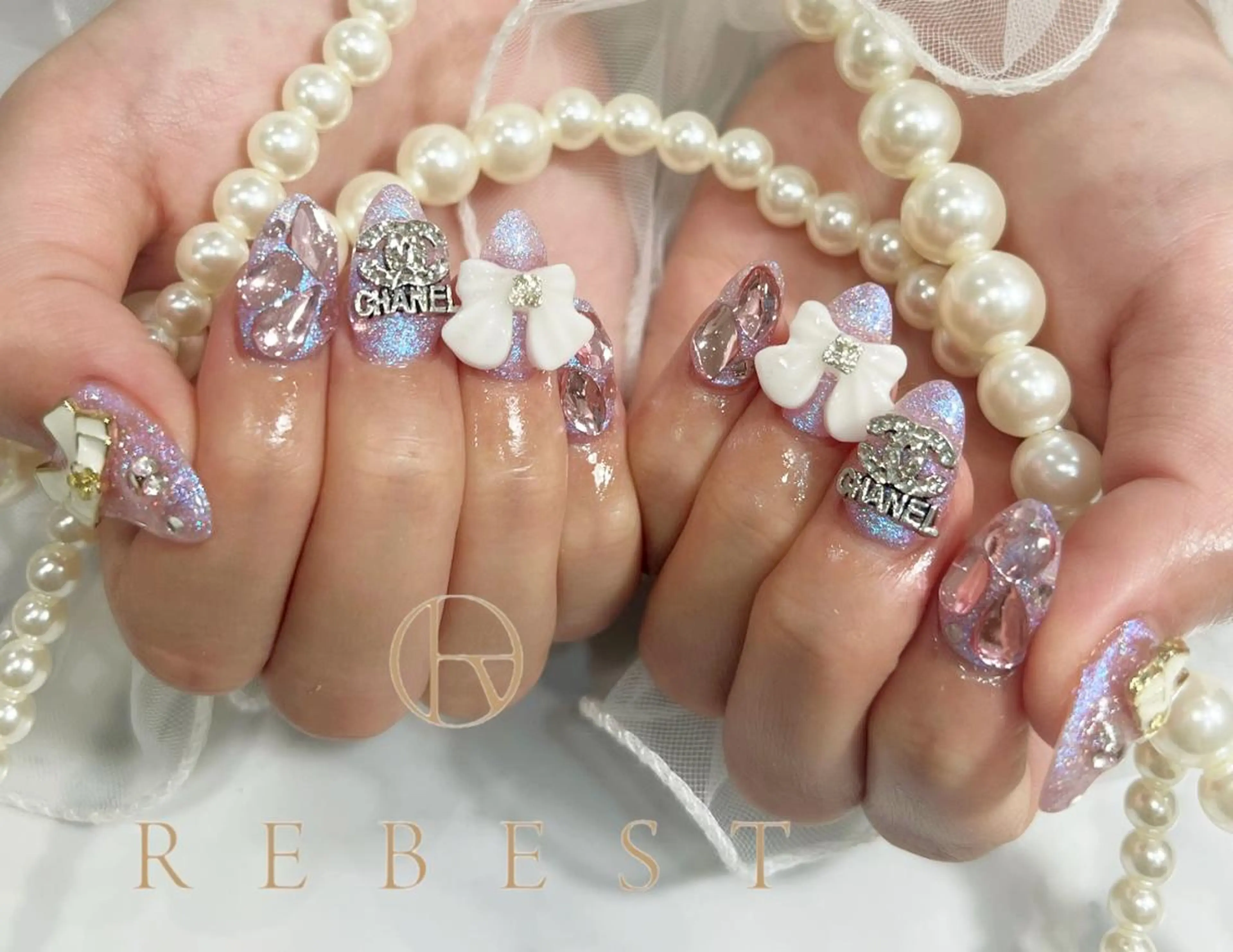 ネイル ハンドネイル REBEST🎀 付け放題のネイルデザイン