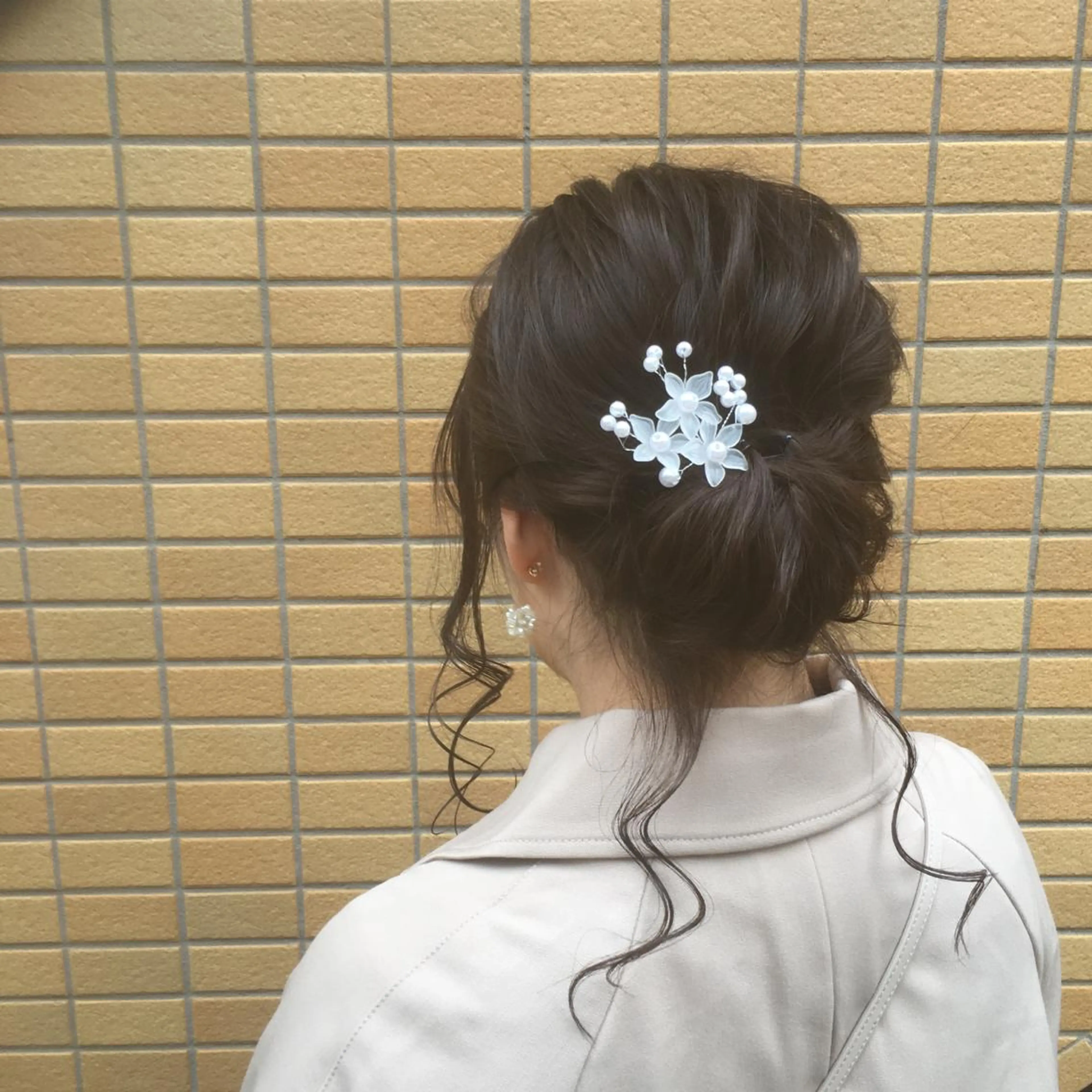 セミロング ヘアアレンジ ヘアセット しのはら まどかのヘアスタイル