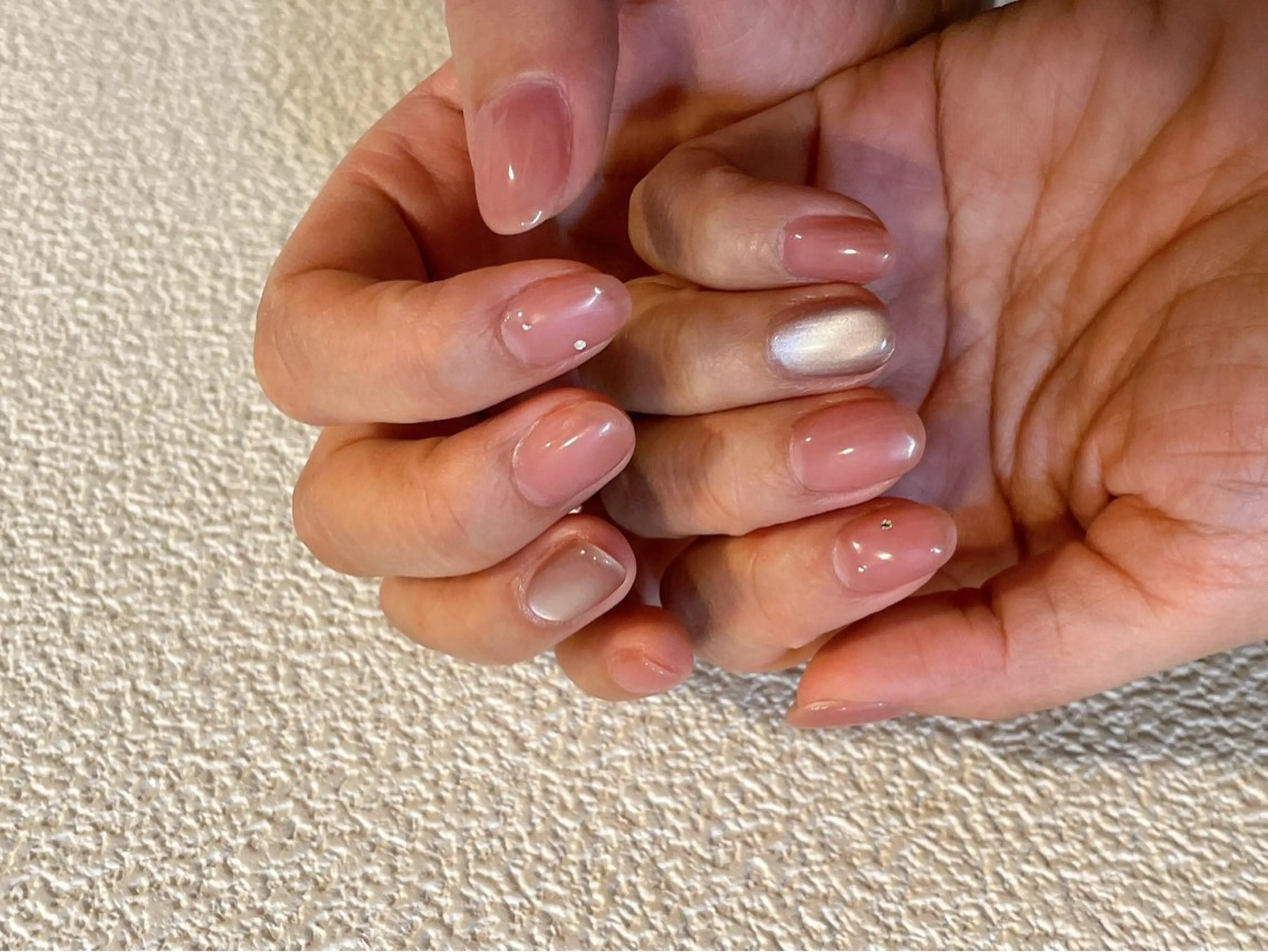 ネイル オーロラネイル フラワーネイル フットネイル フレンチネイル ジェルネイル ハンドネイル Mogu nail 二子玉川のネイルデザイン