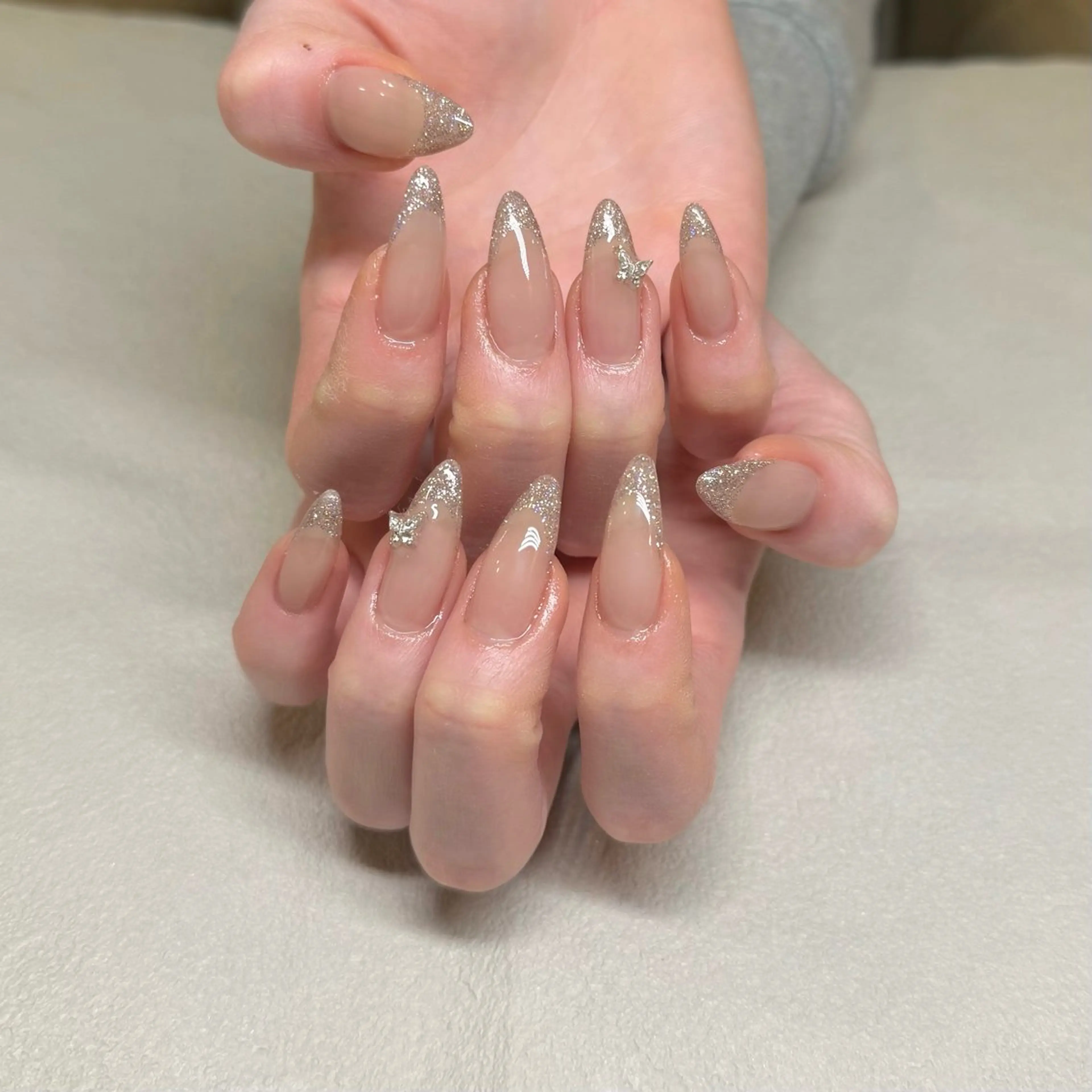 ネイル フレンチネイル ハンドネイル 鶴田୨ৎmaison de NALIのネイルデザイン