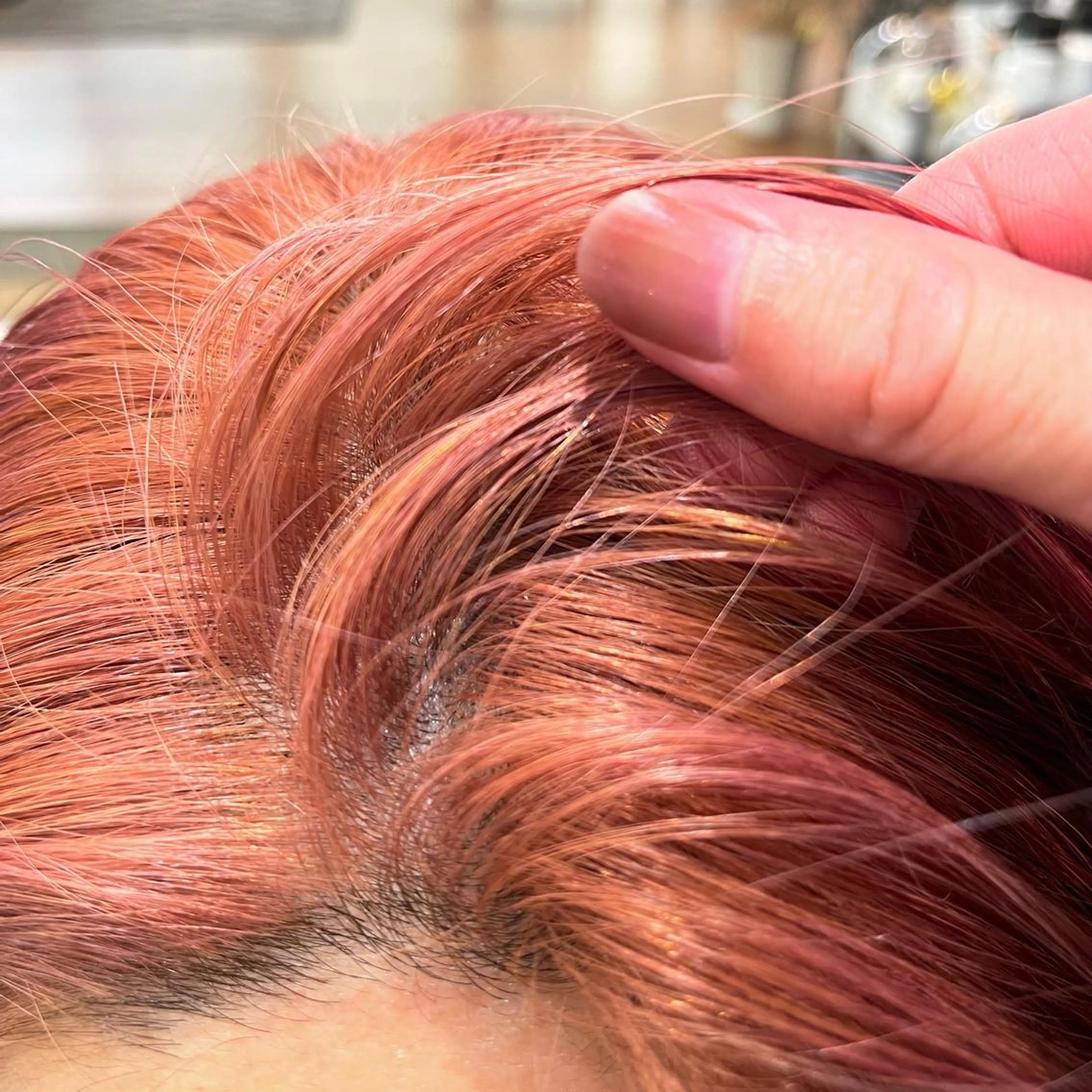 ミディアム カラー カット ヘアカラー 縮毛矯正 トリートメント GO TODAY SHAiRE SALON 原宿本店所属・ブリーチ/レイヤー ハッシュカット/河内のヘアスタイル