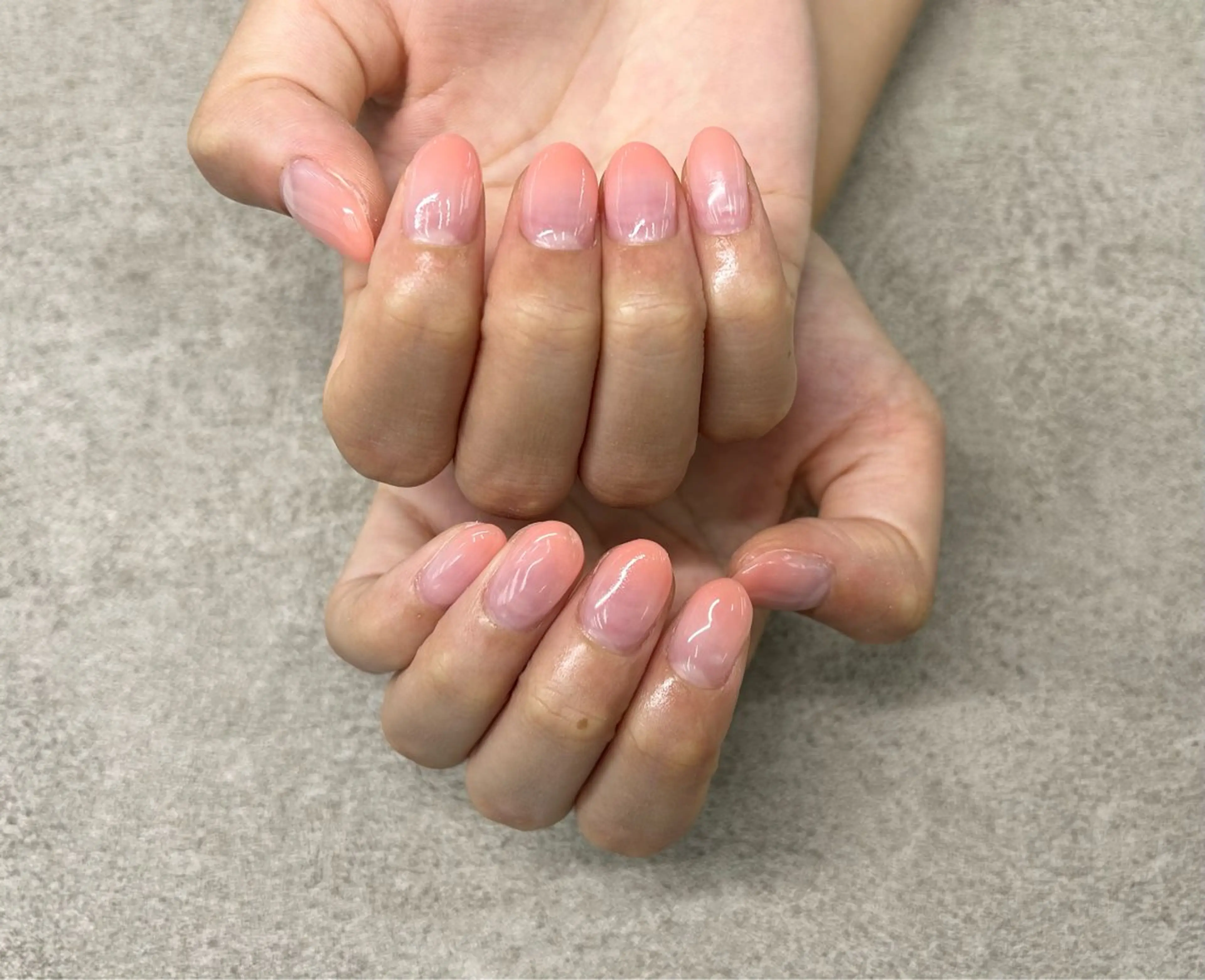 ネイル グラデーション オレンジ ピンク MAXKELLY MAIKAのネイルデザイン