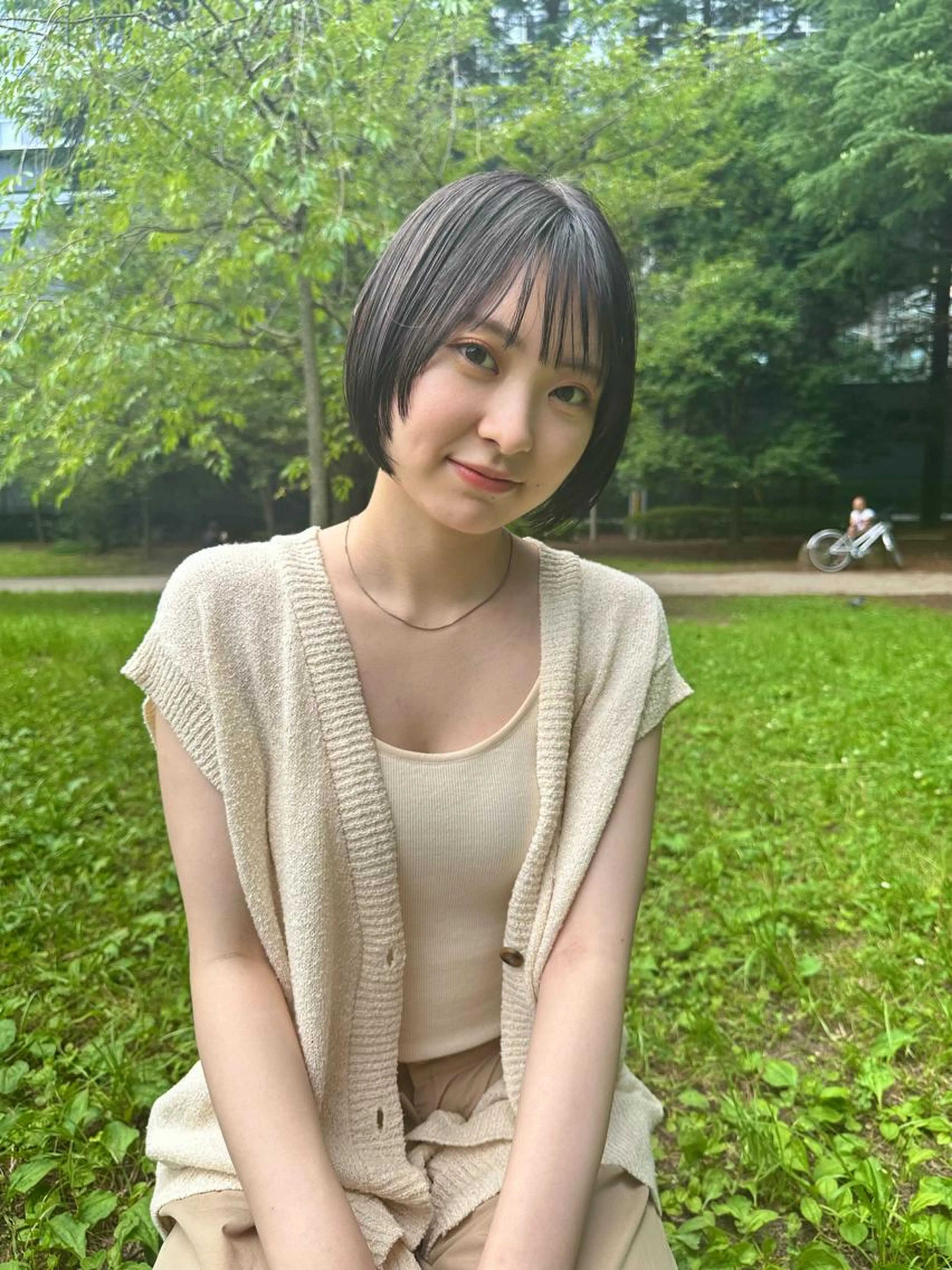 【ダメージを最小限に⭐️】似合わせカット＋プレミアムケアカラー⭐️＋超音波トリートメントの写真