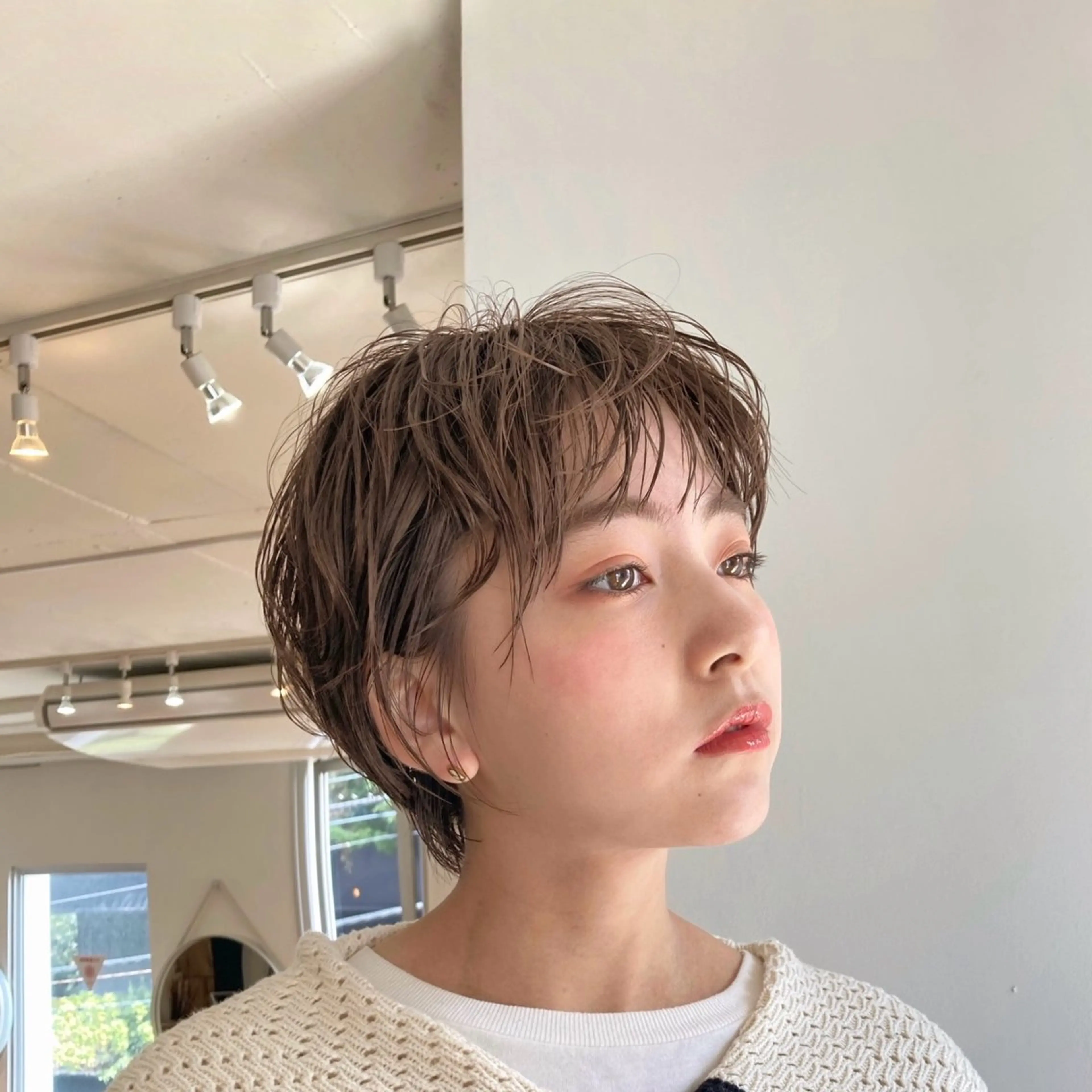 ショート カラー パーマ ヘアアレンジ 艶カラー満足度100 %⭐️🍓喜美花🌷のヘアスタイル