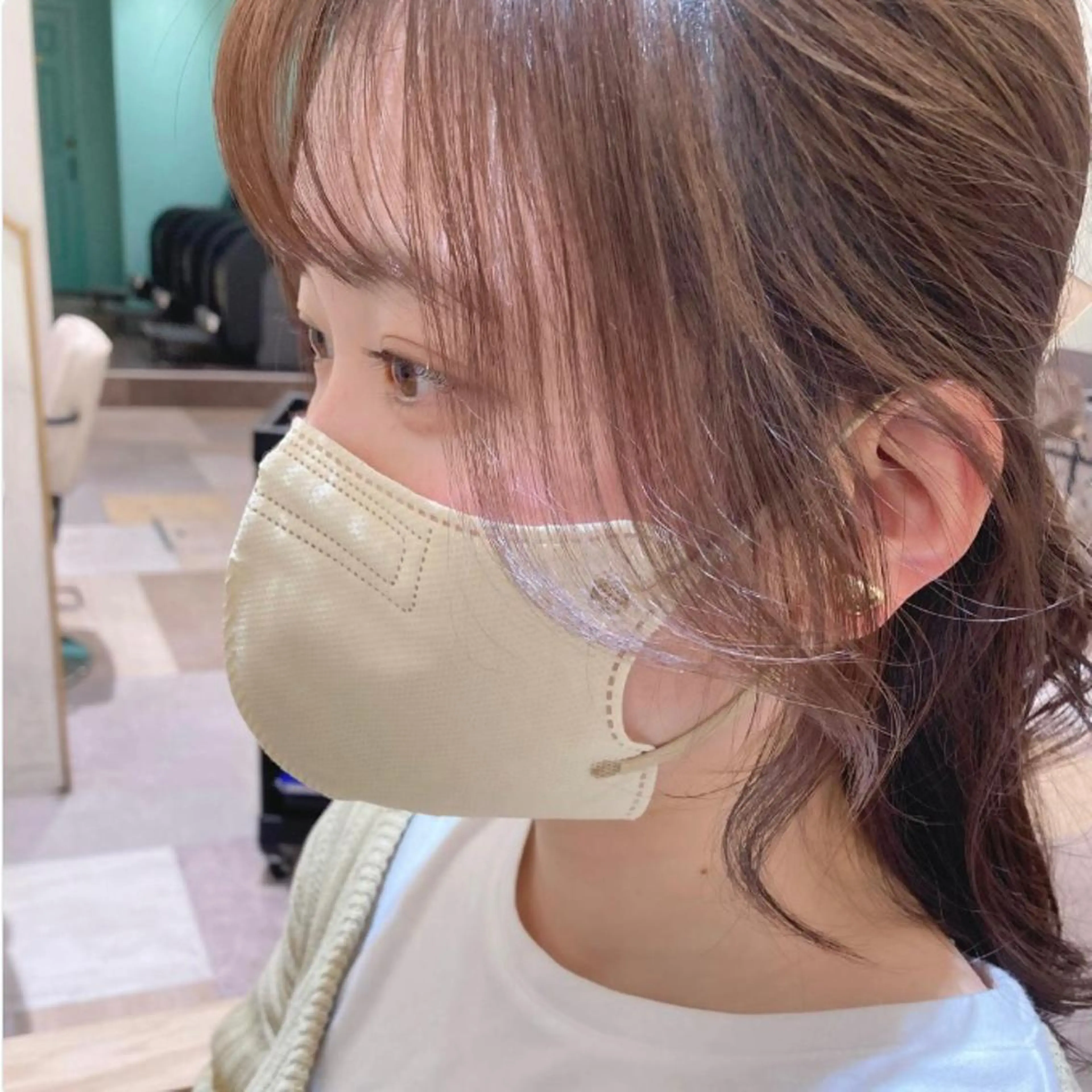 ロング カット 横浜　前髪顔まわり /長谷川未波のヘアスタイル