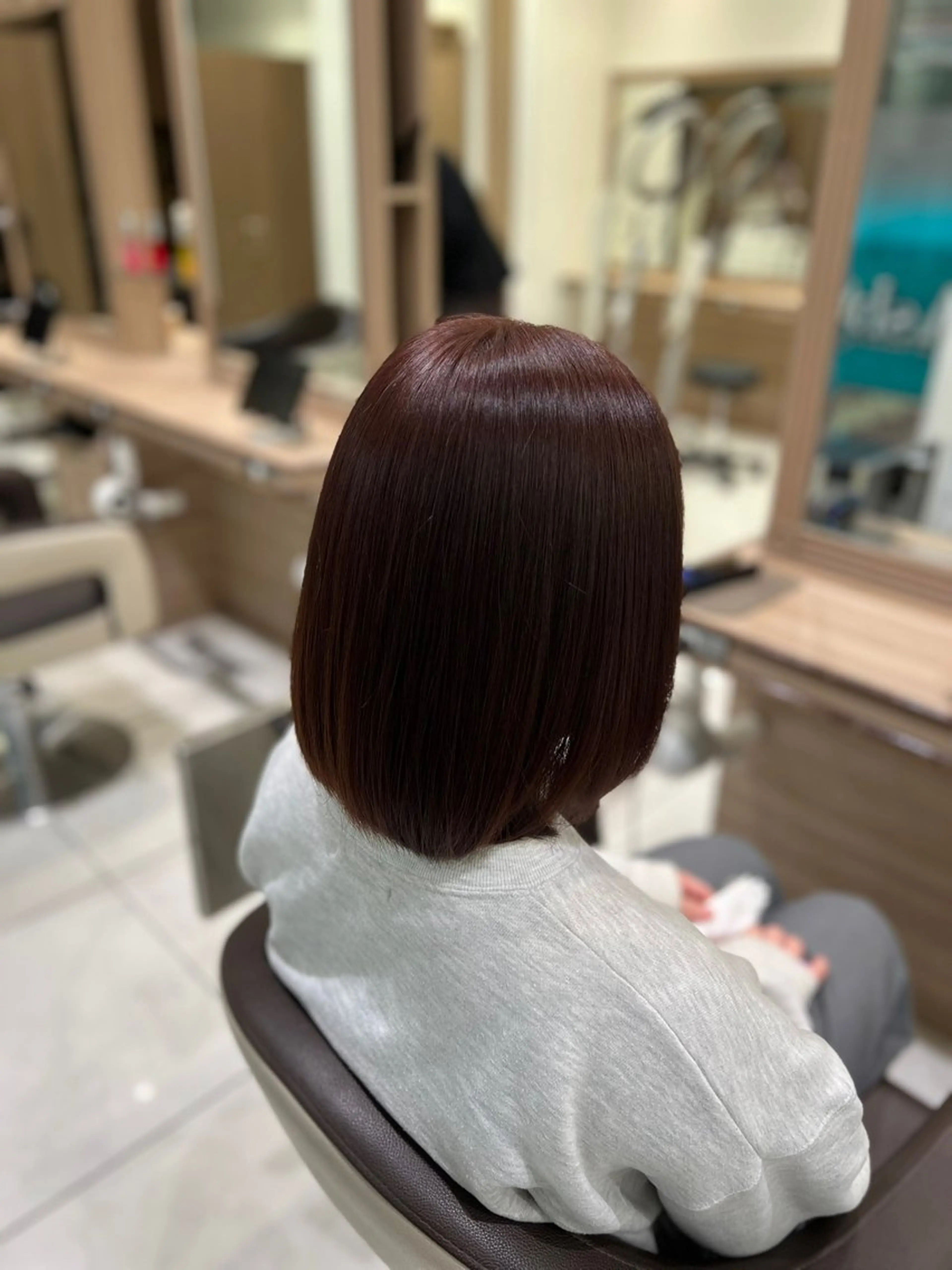 カラー ヘアカラー トリートメント ☁🫧縮毛矯正 /春奈🪽🫧のヘアスタイル