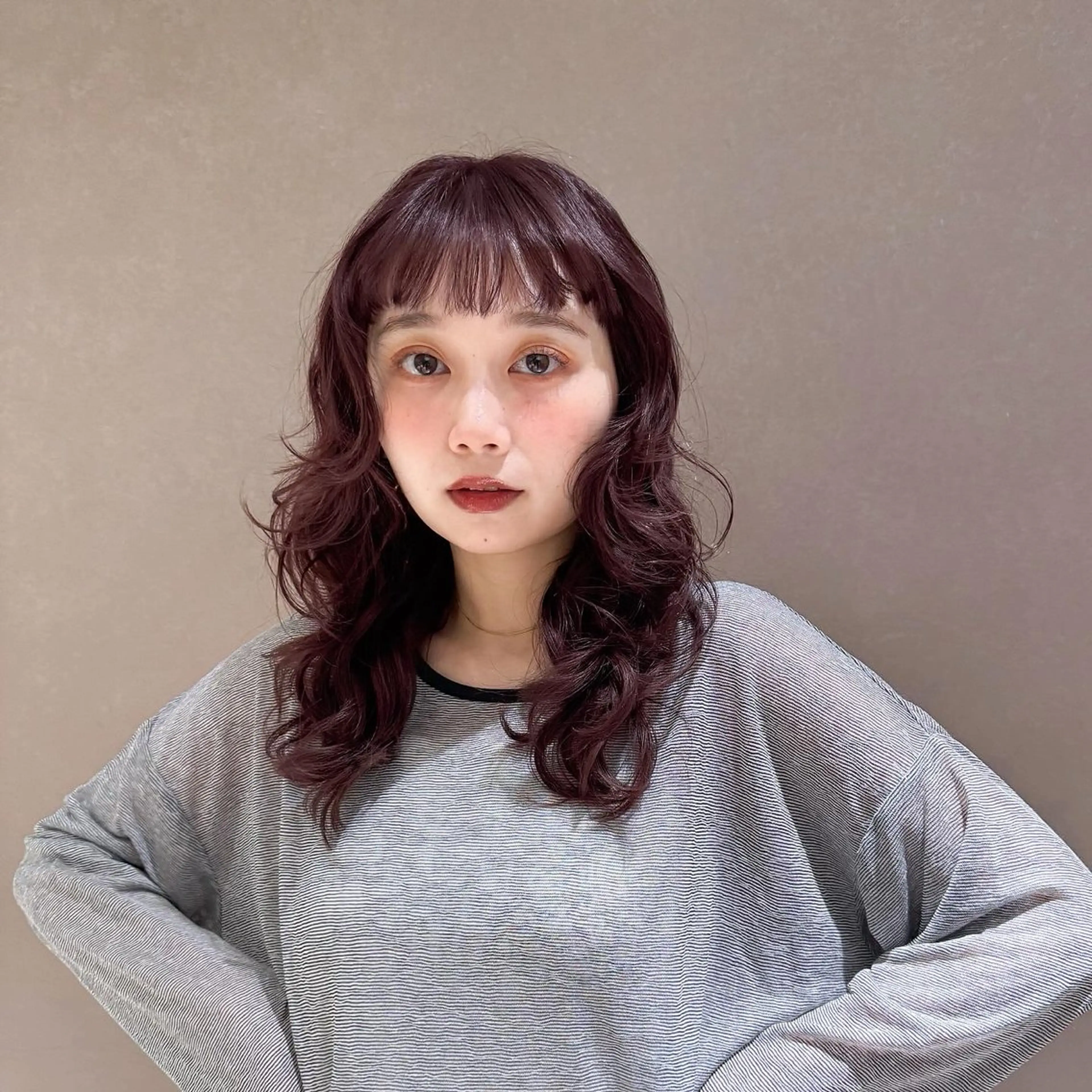 ミディアム パーマ パーマ Aya/ボブパーマ/ /表参道のヘアスタイル