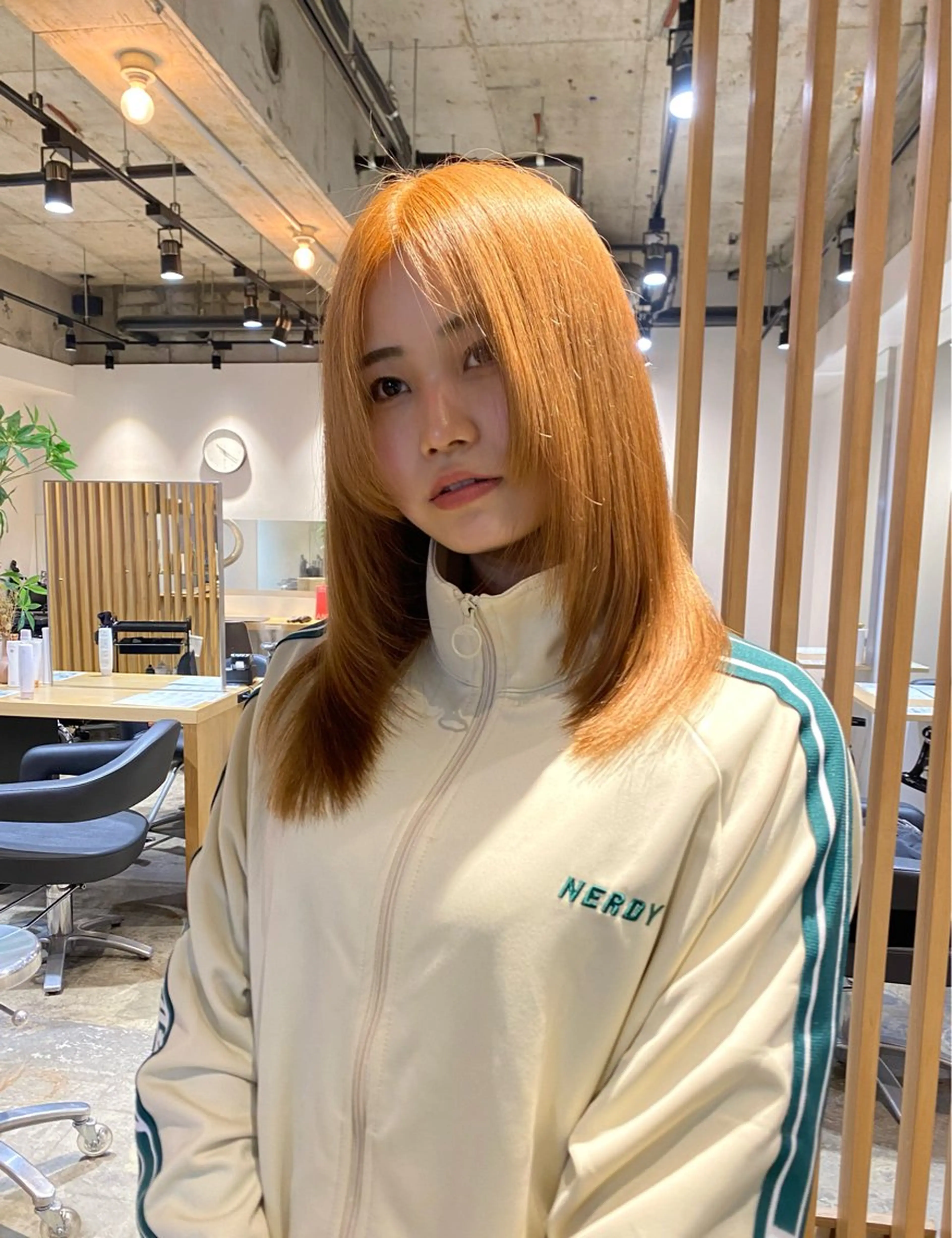 ロング カラー 顔周りカット 姫カット レイヤーカット 🤎カット/ブリーチ /縮毛矯正/大宮🤎のヘアスタイル