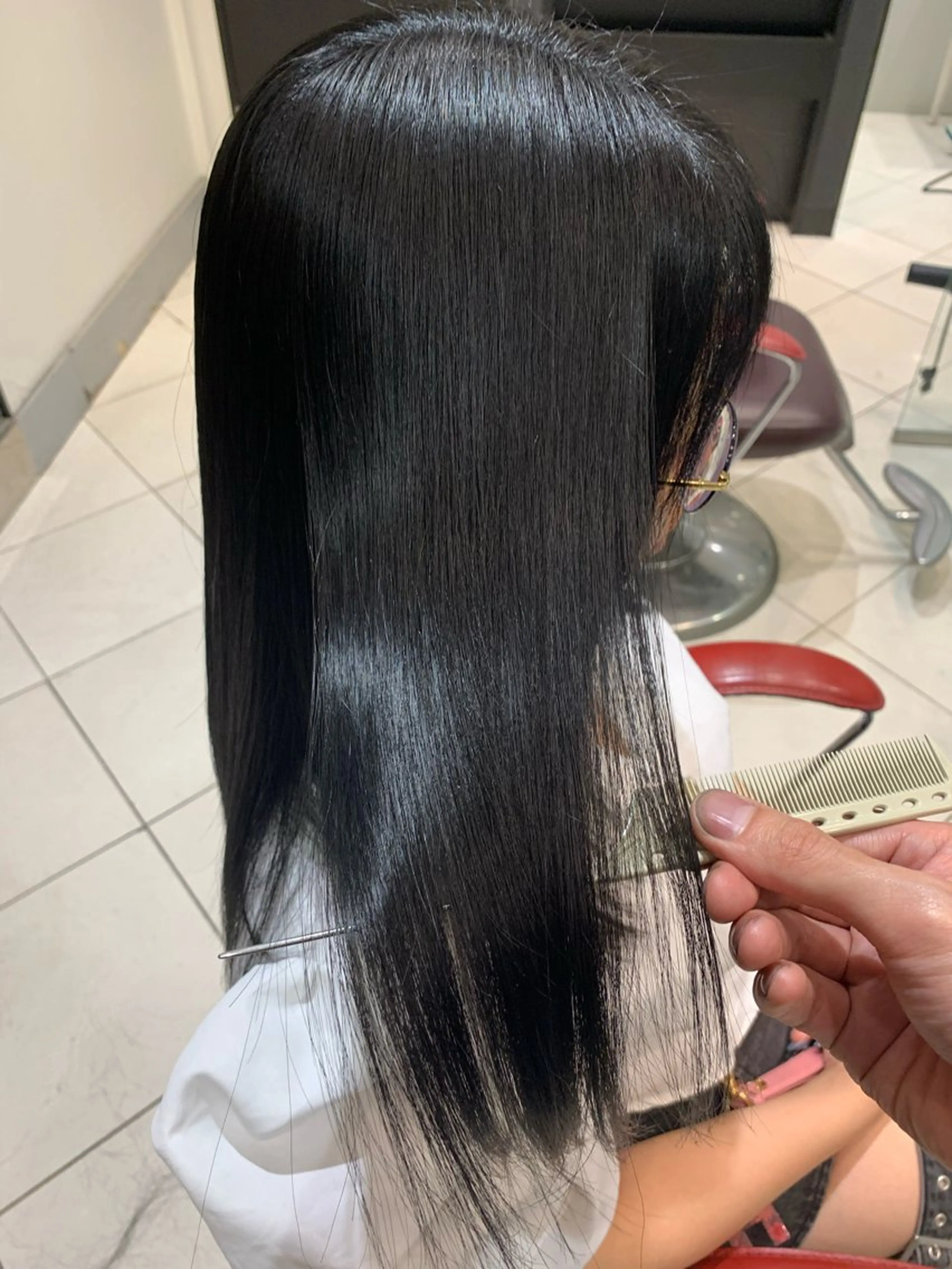 ロング カット 縮毛矯正 トリートメント ヘアセット ✨上村 潤平✨メンズヘア✨のヘアスタイル