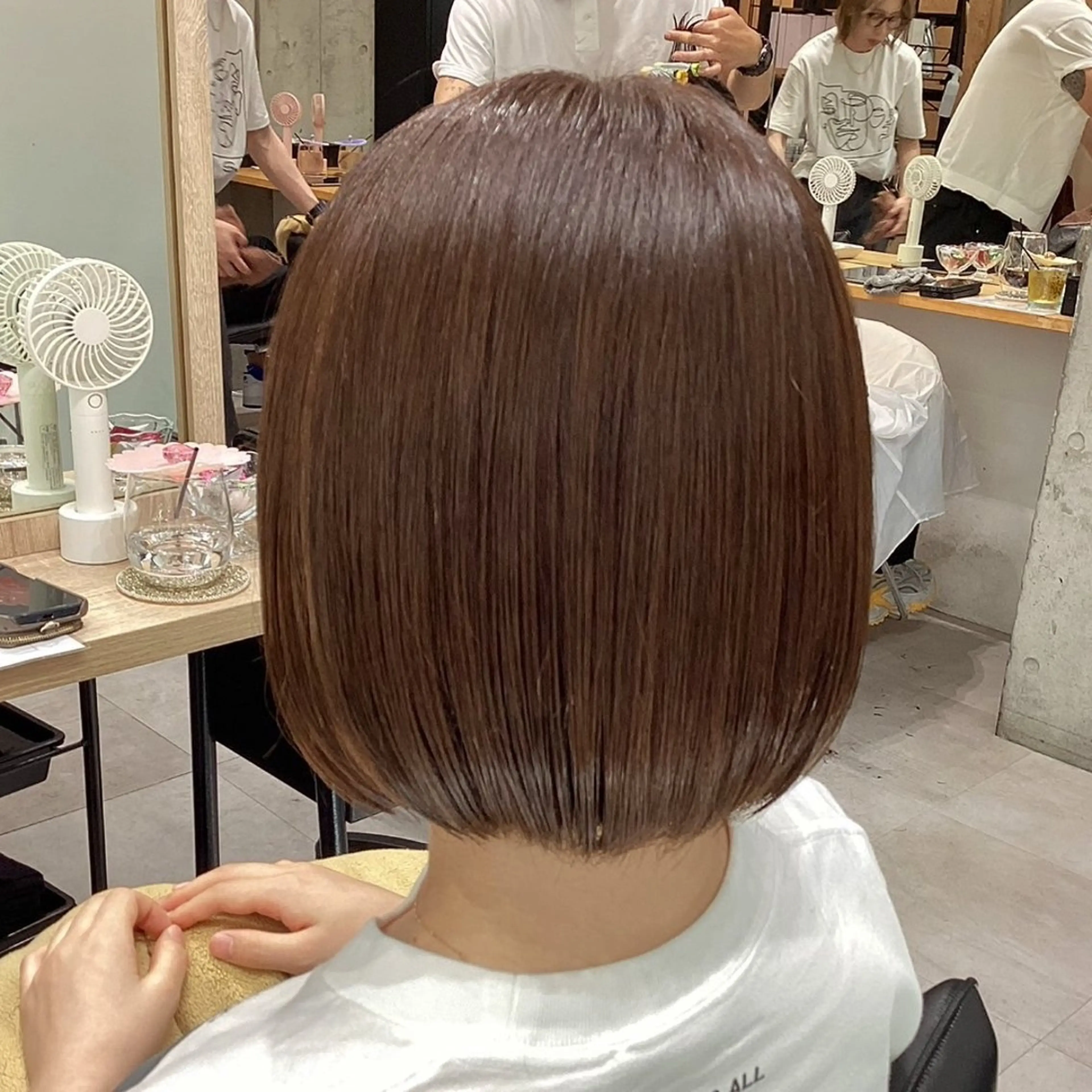 ミディアム カラー カット ヘアカラー ヘアアレンジ/透明感 カラー/AKARIのヘアスタイル