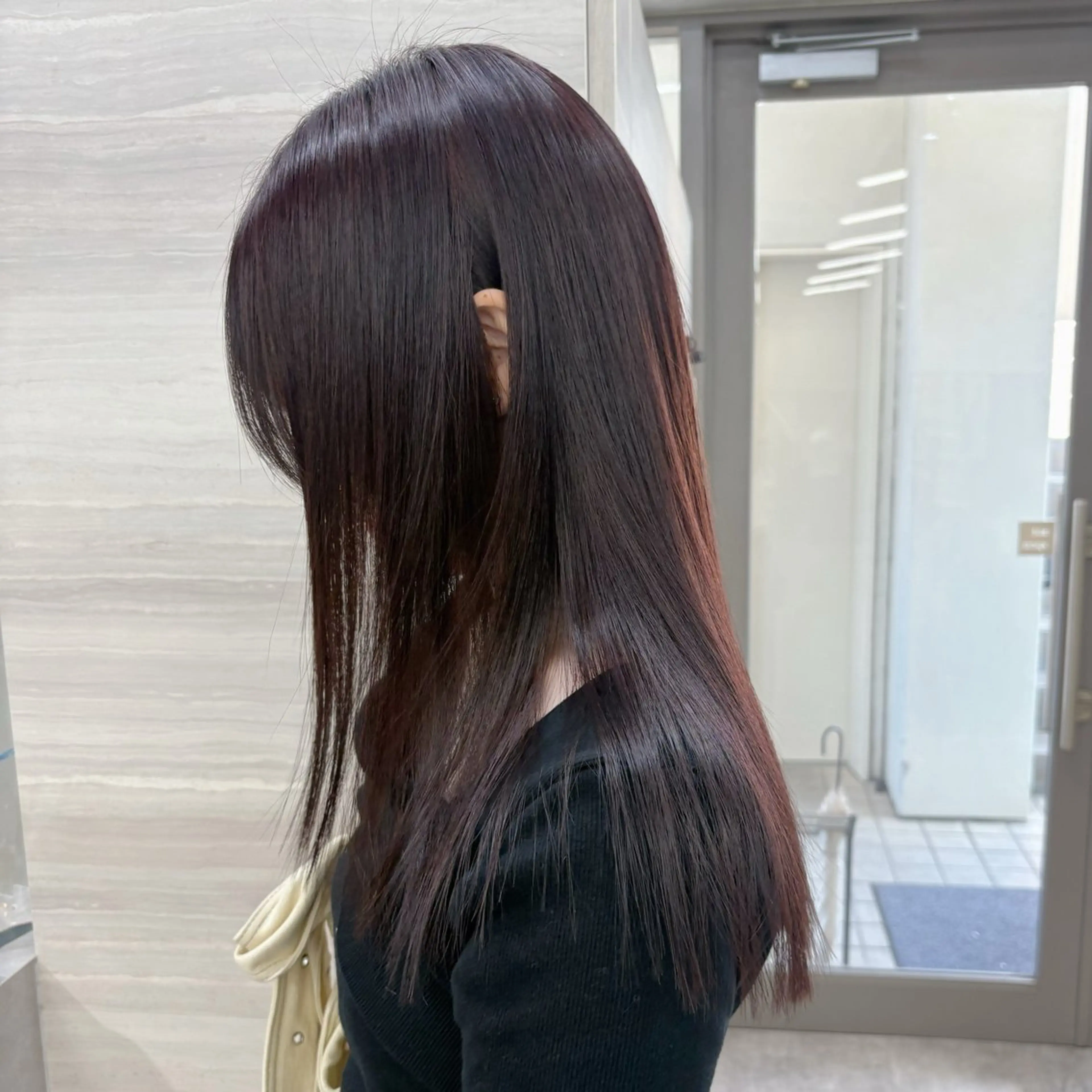 ロング カラー 酸性ストレート カット ヘアカラー 縮毛矯正 the path ナツミのヘアスタイル