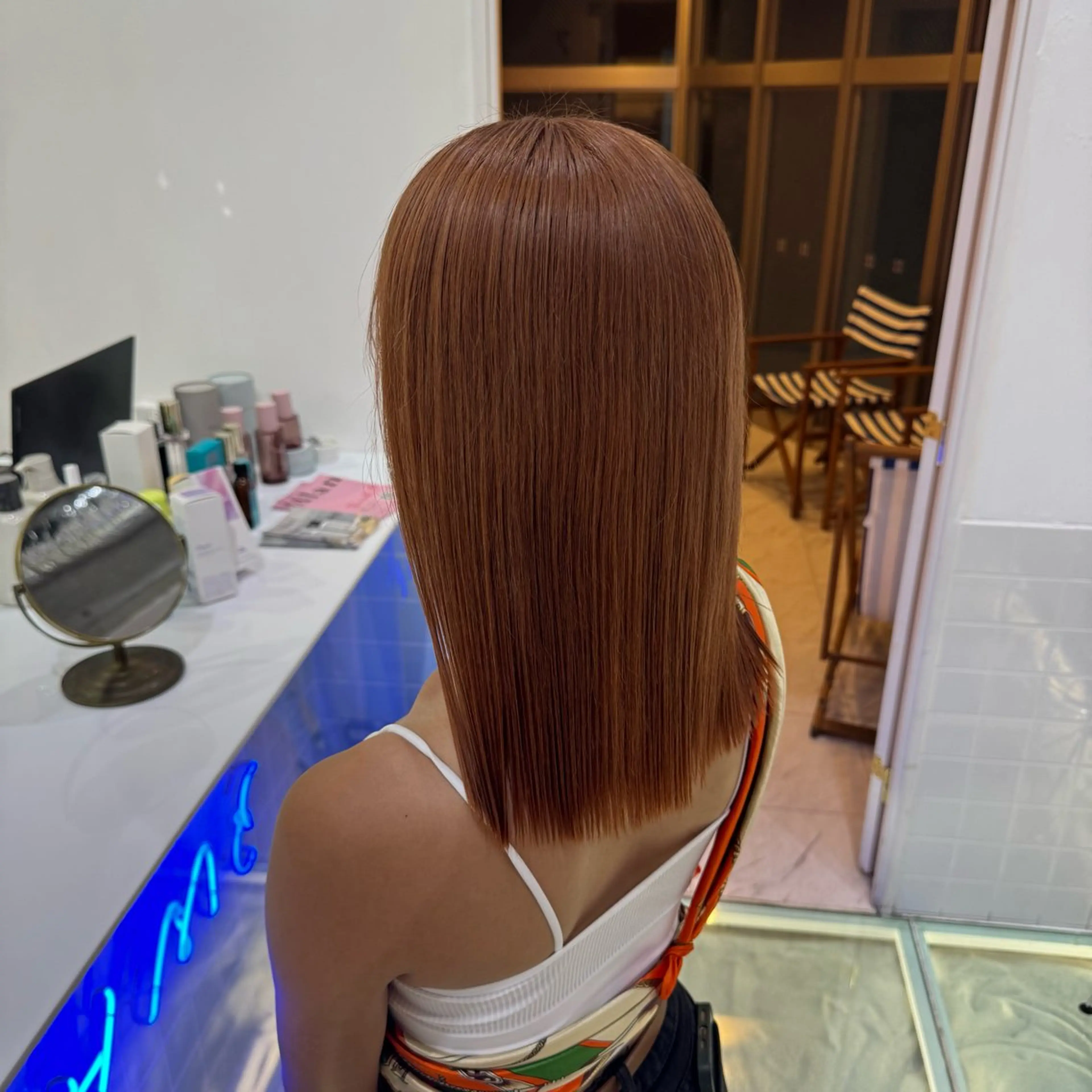 ミディアム カラー ヘアカラー トリートメント 高発色/デザイン ☀️toku☀️のヘアスタイル