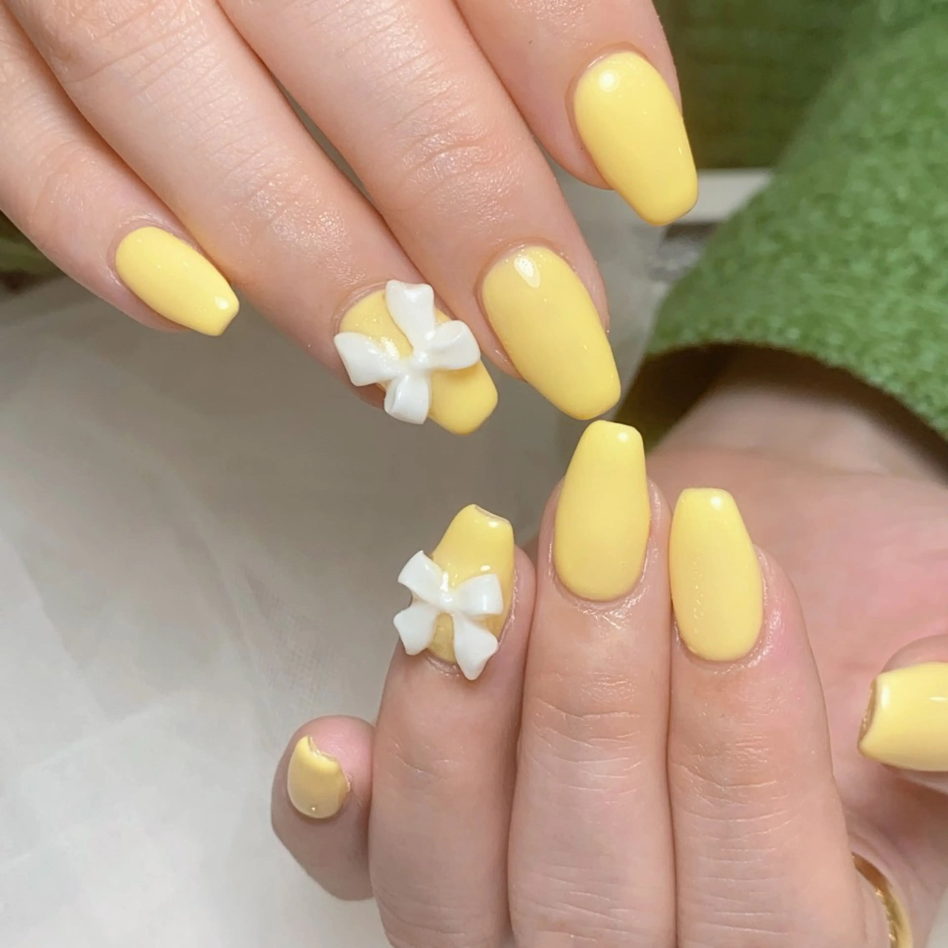 ネイル リボン ハンドネイル ハンドケア Riona 🌸上野のネイルデザイン