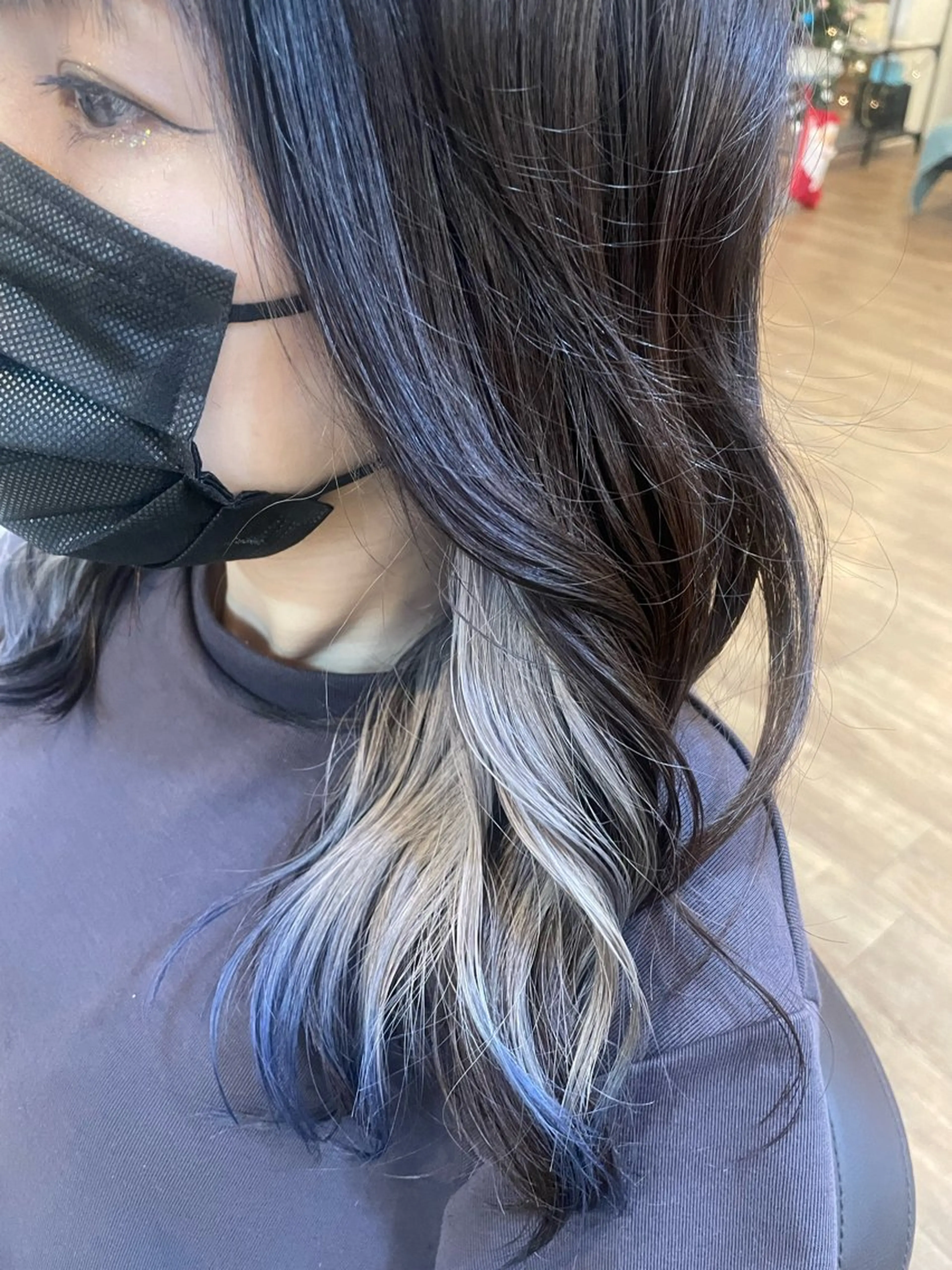 ミディアム カラー カット ヘアカラー 前川 万都里のヘアスタイル