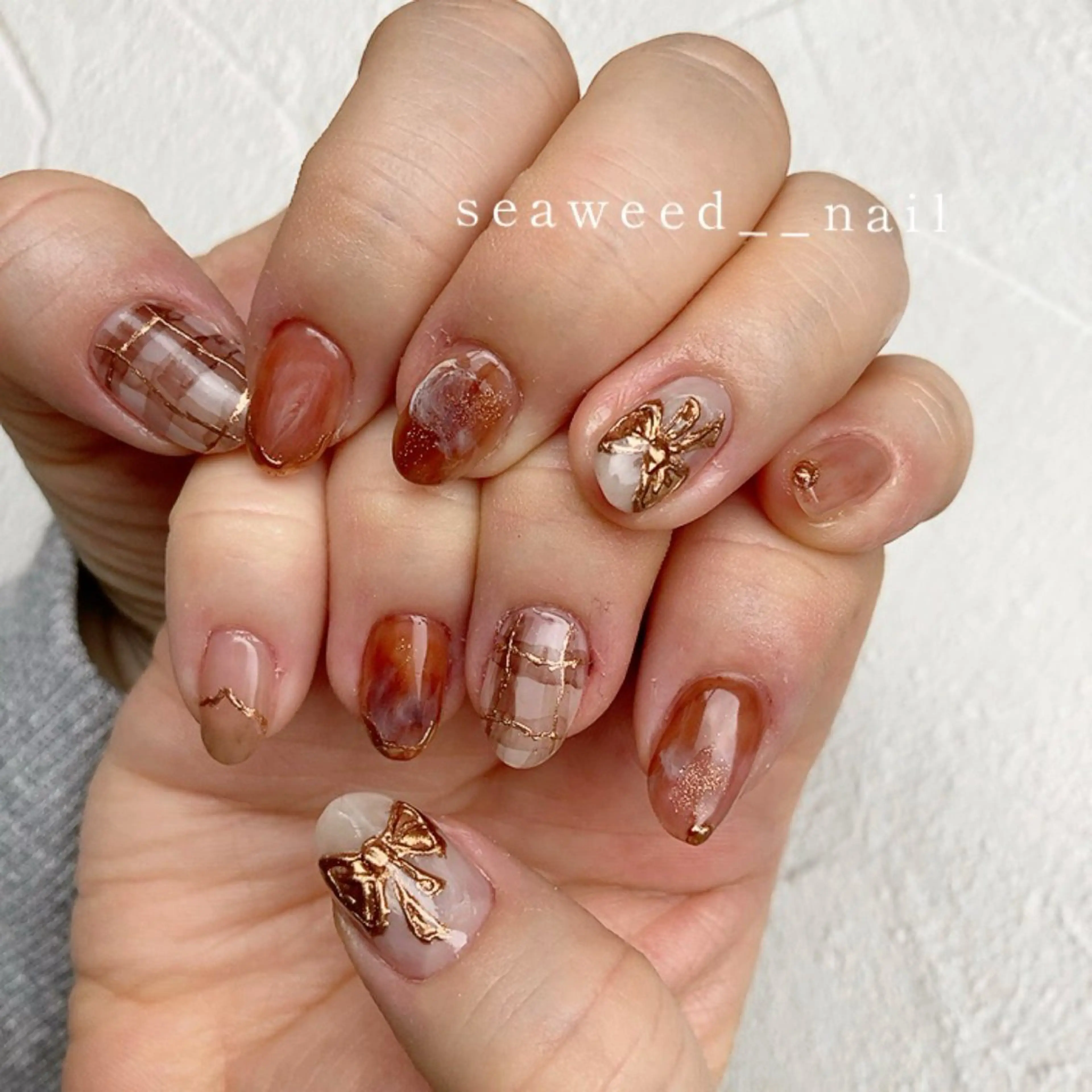 ネイル ハンドネイル seaweed nailのネイルデザイン