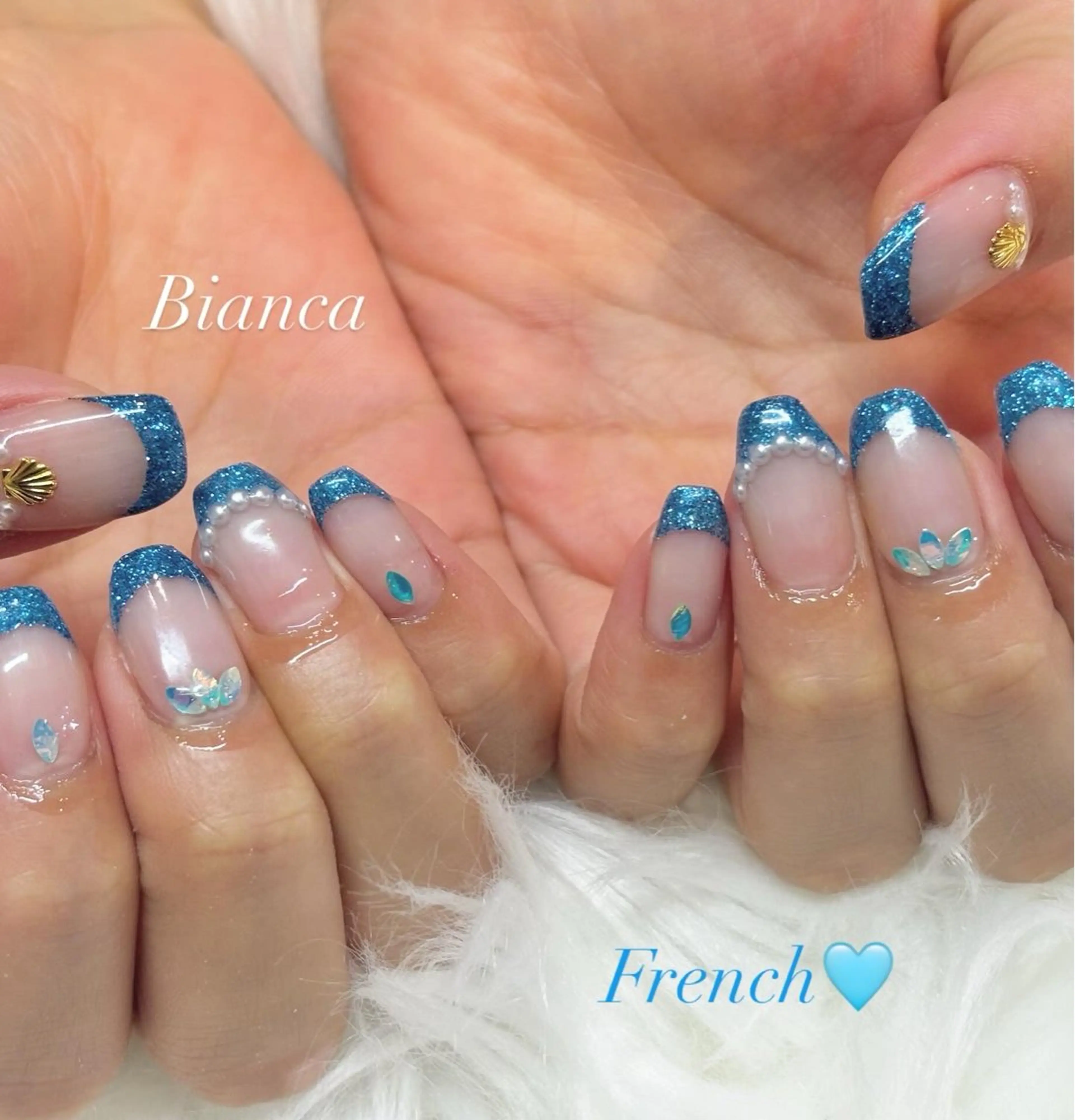 メンズ ネイル ハンドネイル Bianca大名店 TAKEFUJIのネイルデザイン