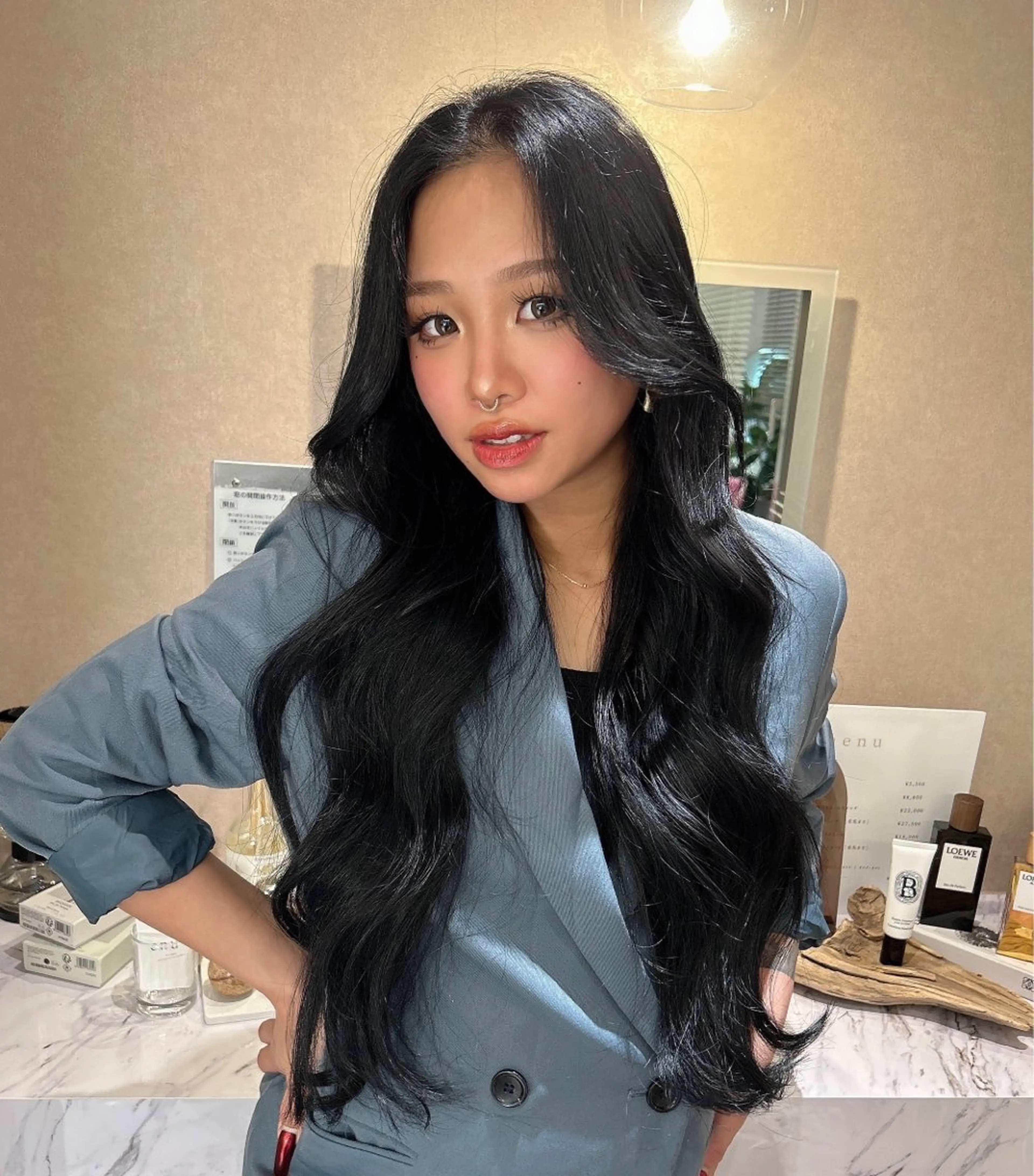 ロング enu所属・enu梅田 韓国ヘア ゆりのヘアスタイル