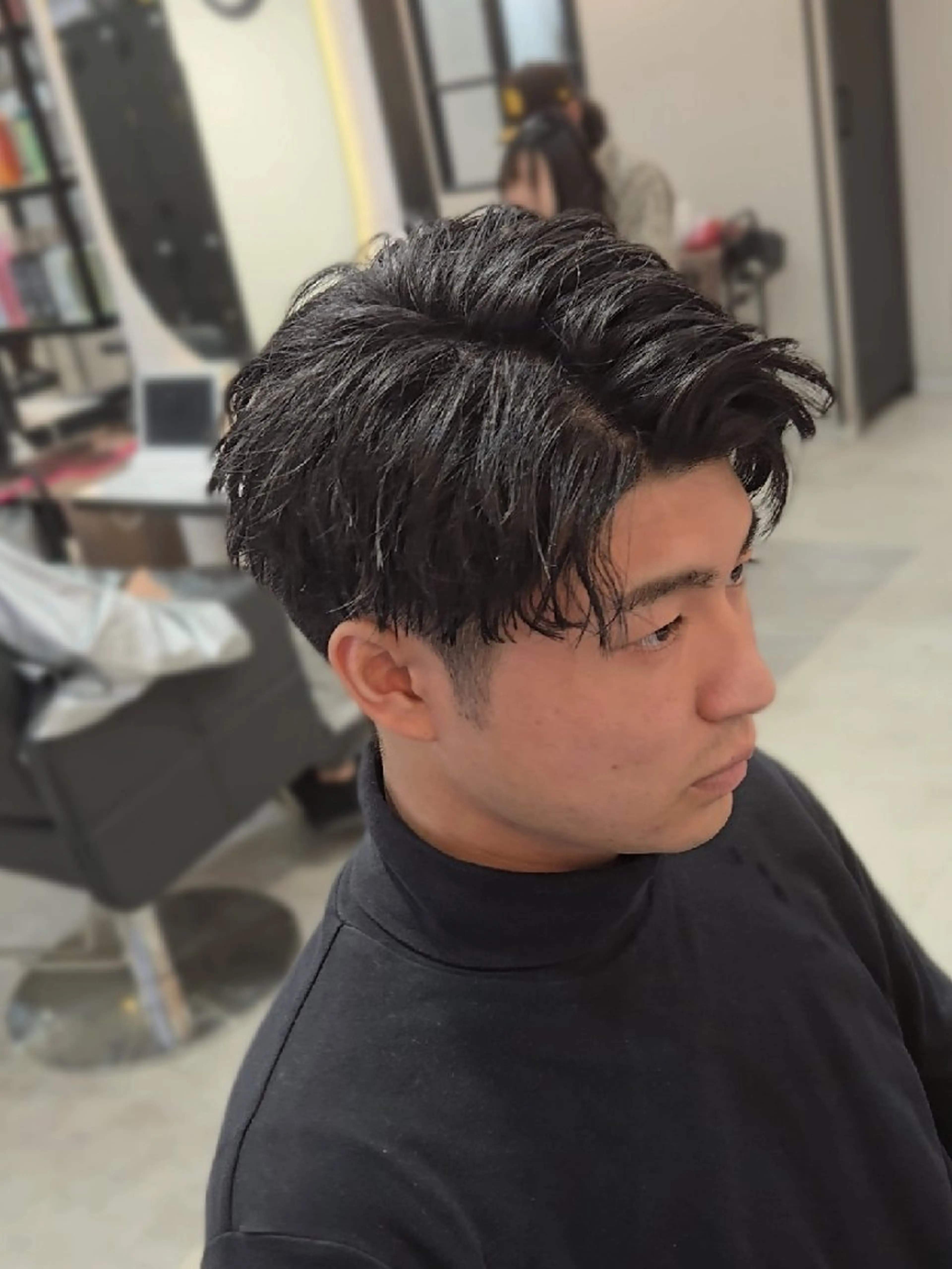 メンズ ショート カット ヘアセット Lapis 名古屋駅前店所属・LEN名古屋/パーマ 海外ヘア/メンズ特化のヘアスタイル