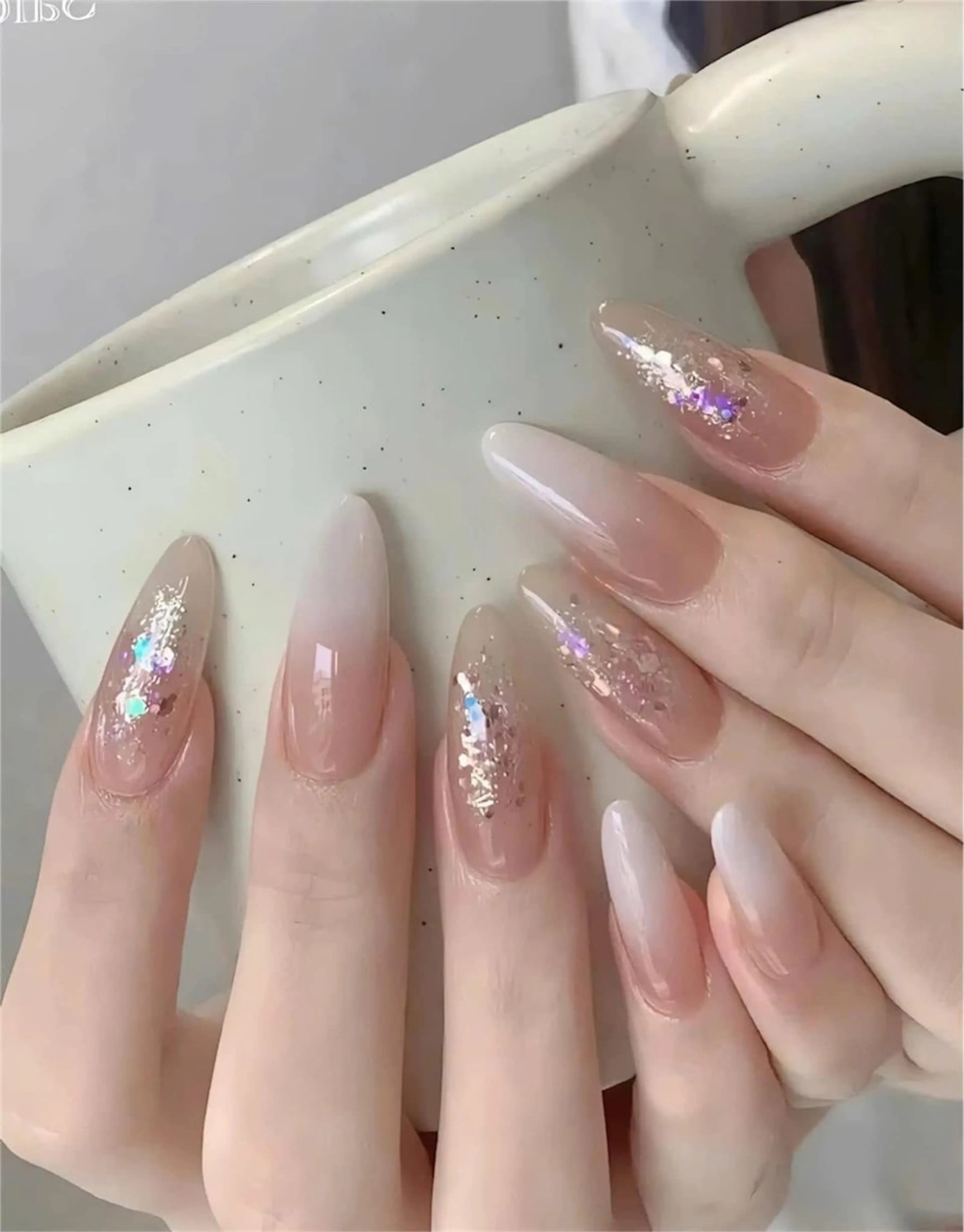 ネイル アートネイル 成人式 ジェルネイル ニュアンスネイル ネイルチップ Kora Nailのネイルデザイン