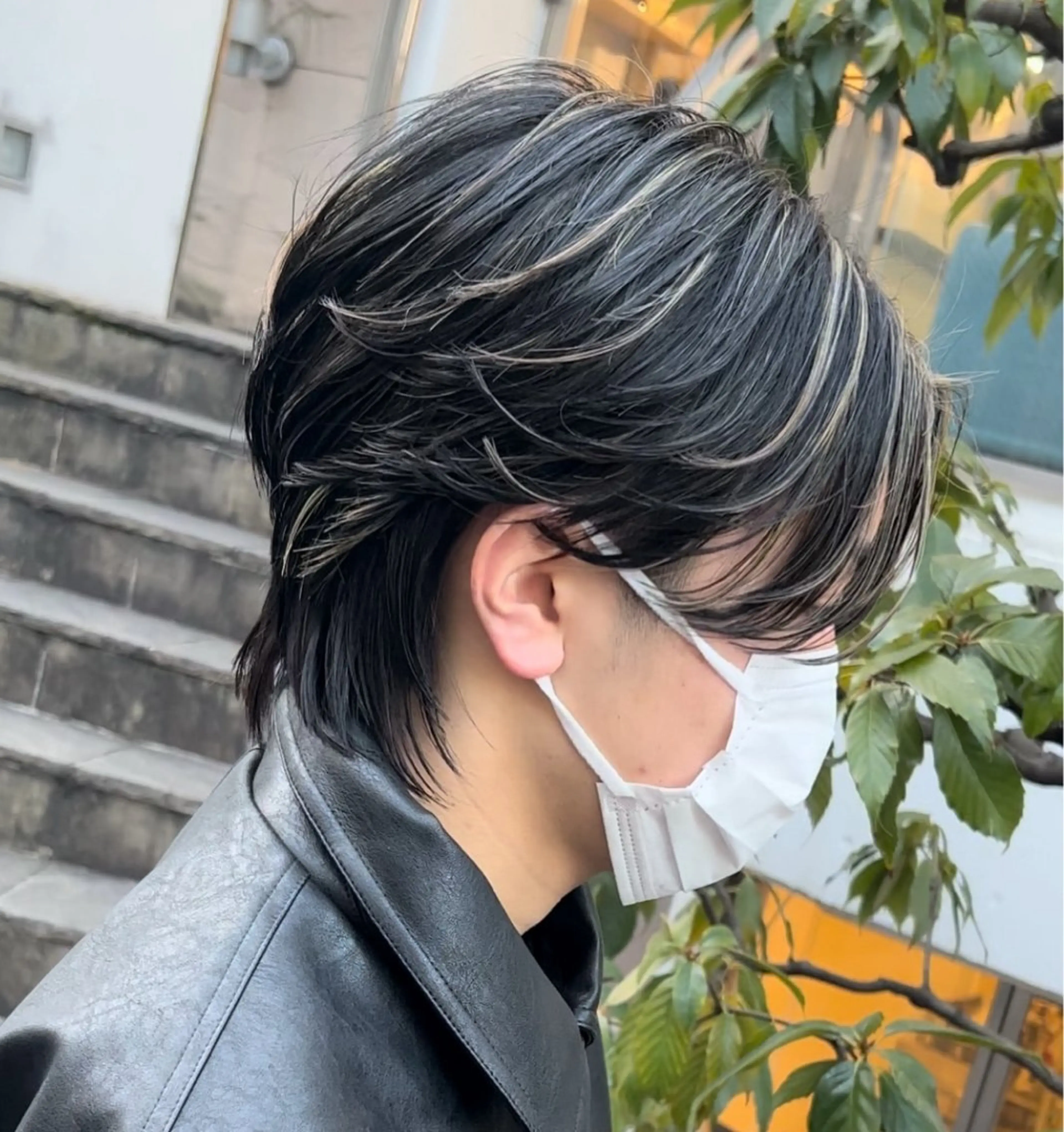 メンズ メンズハイライト メンズメッシュ カット ヘアカラー 白髪ぼかしメッシュ/ 大人メッシュ/ゆうとのヘアスタイル