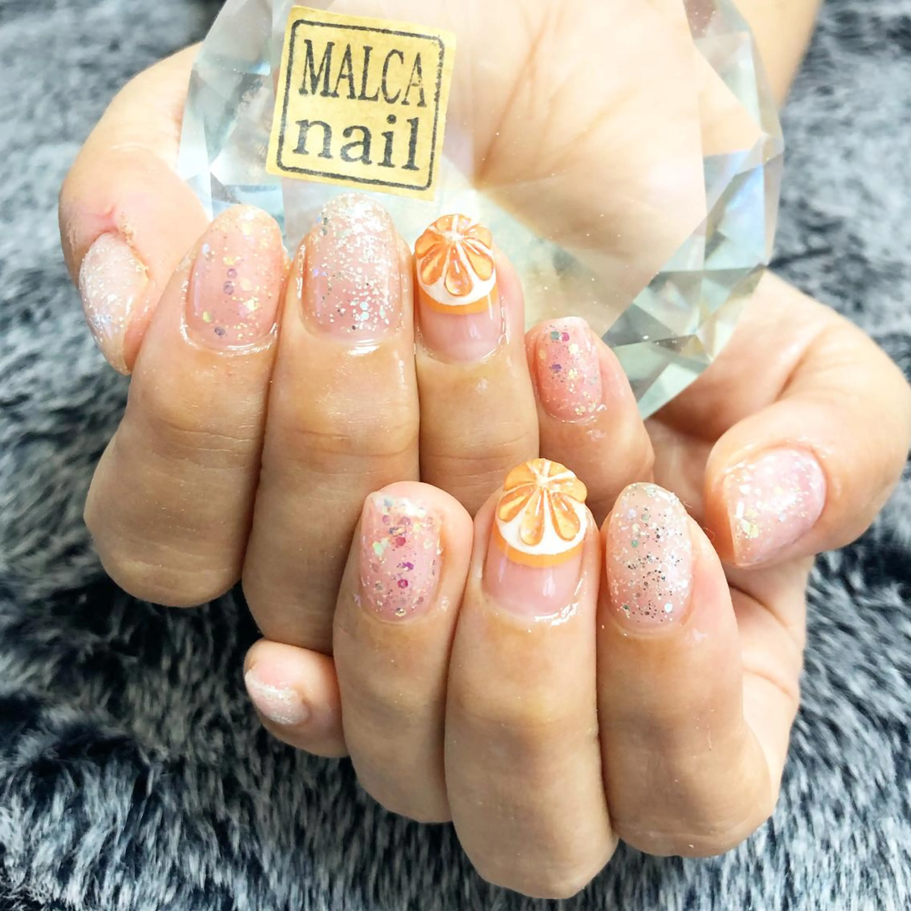 ショート カラー パーマ ヘアアレンジ キッズ ネイル マツエク・マツパ ハンドネイル MALCAnail(マルカネイル)所属・荒木 莉奈のネイルデザイン