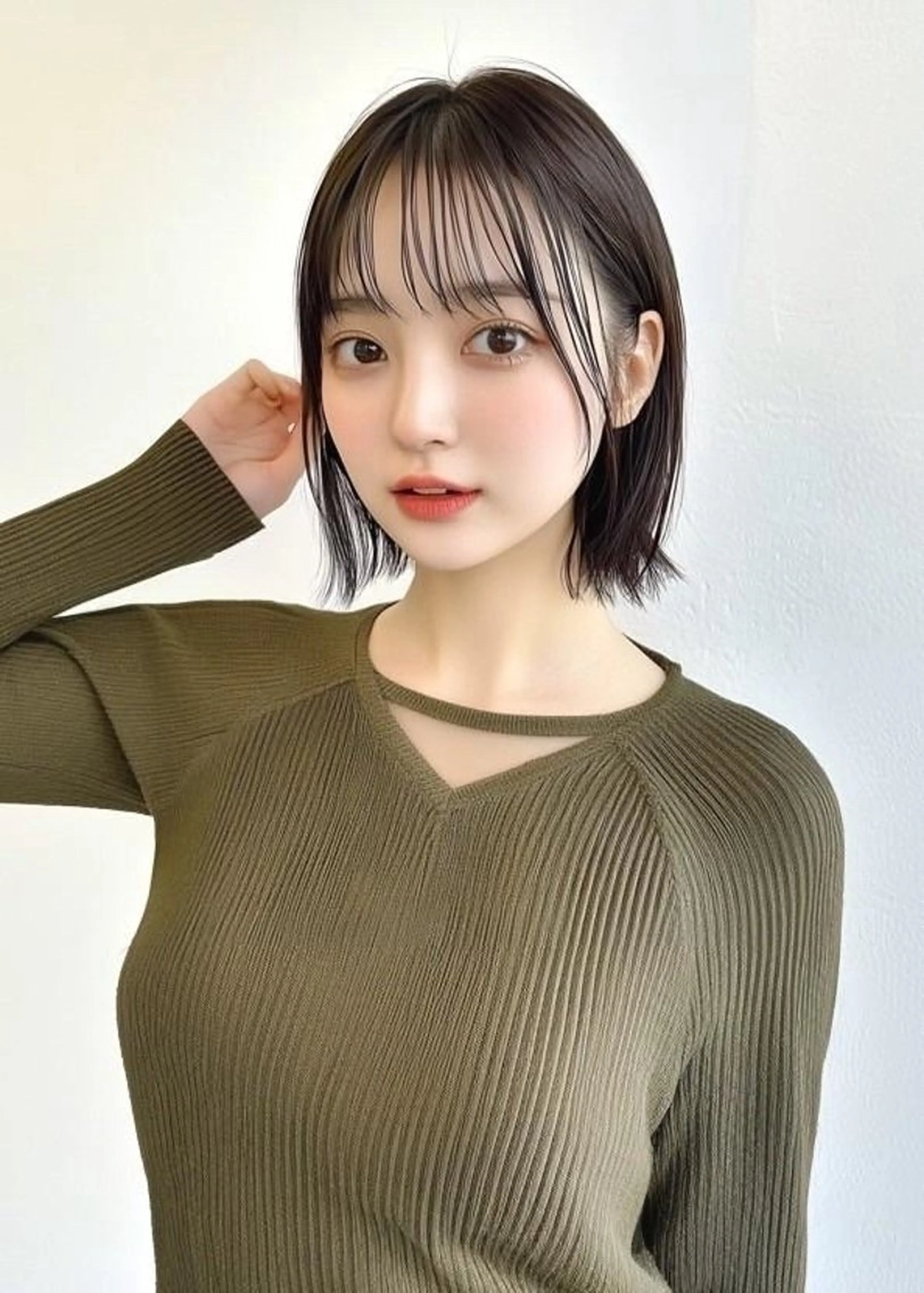 ミディアム VLOW nex the salon所属・韓国風/髪質改善/ ナガヤアキラのヘアスタイル