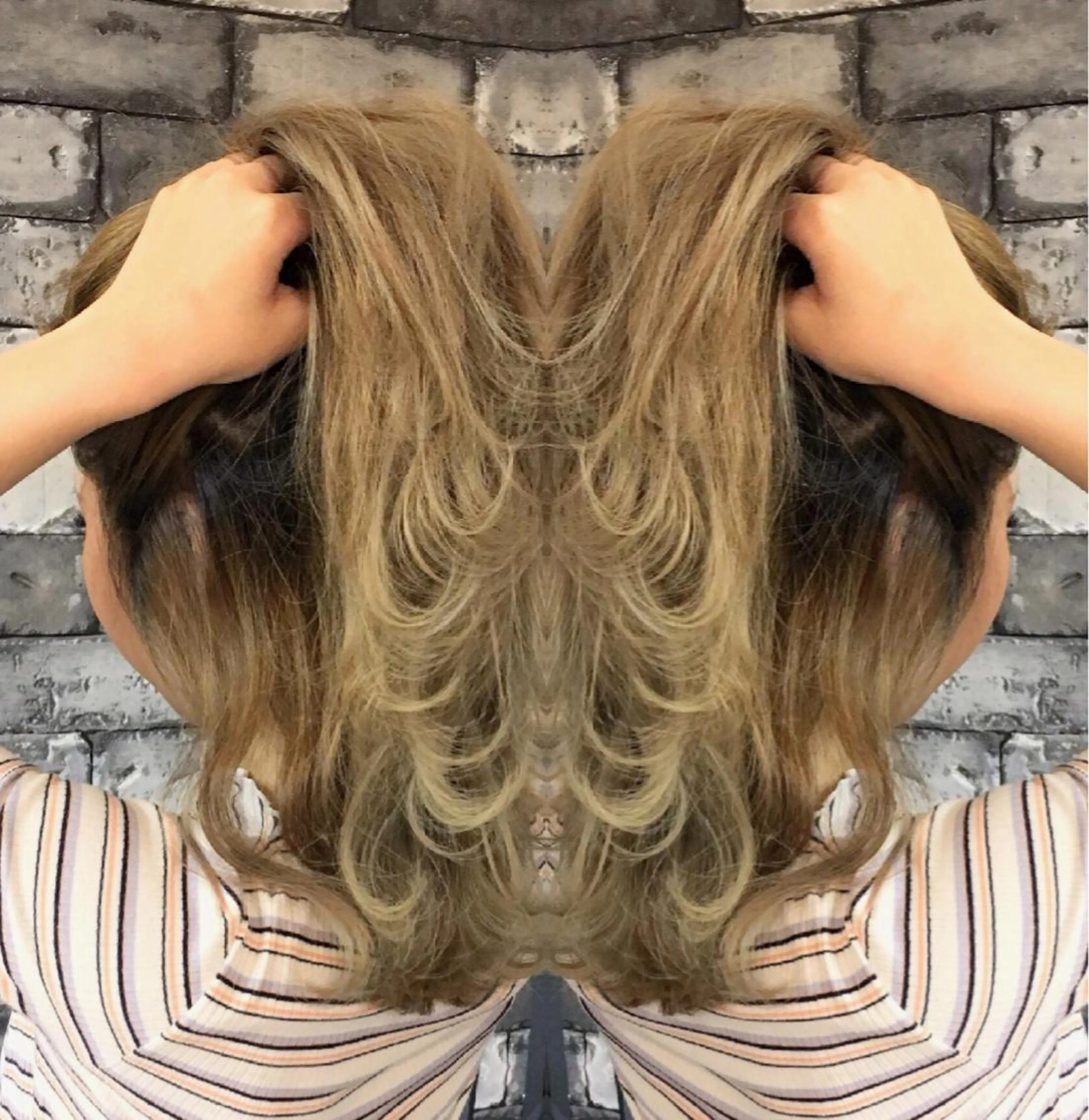 セミロング 外国人風カラー レイヤーカット ヘアカラー トリートメント ヘアセット ❤️千葉県代表❤️ 店長❤️柿本翔一朗のヘアスタイル