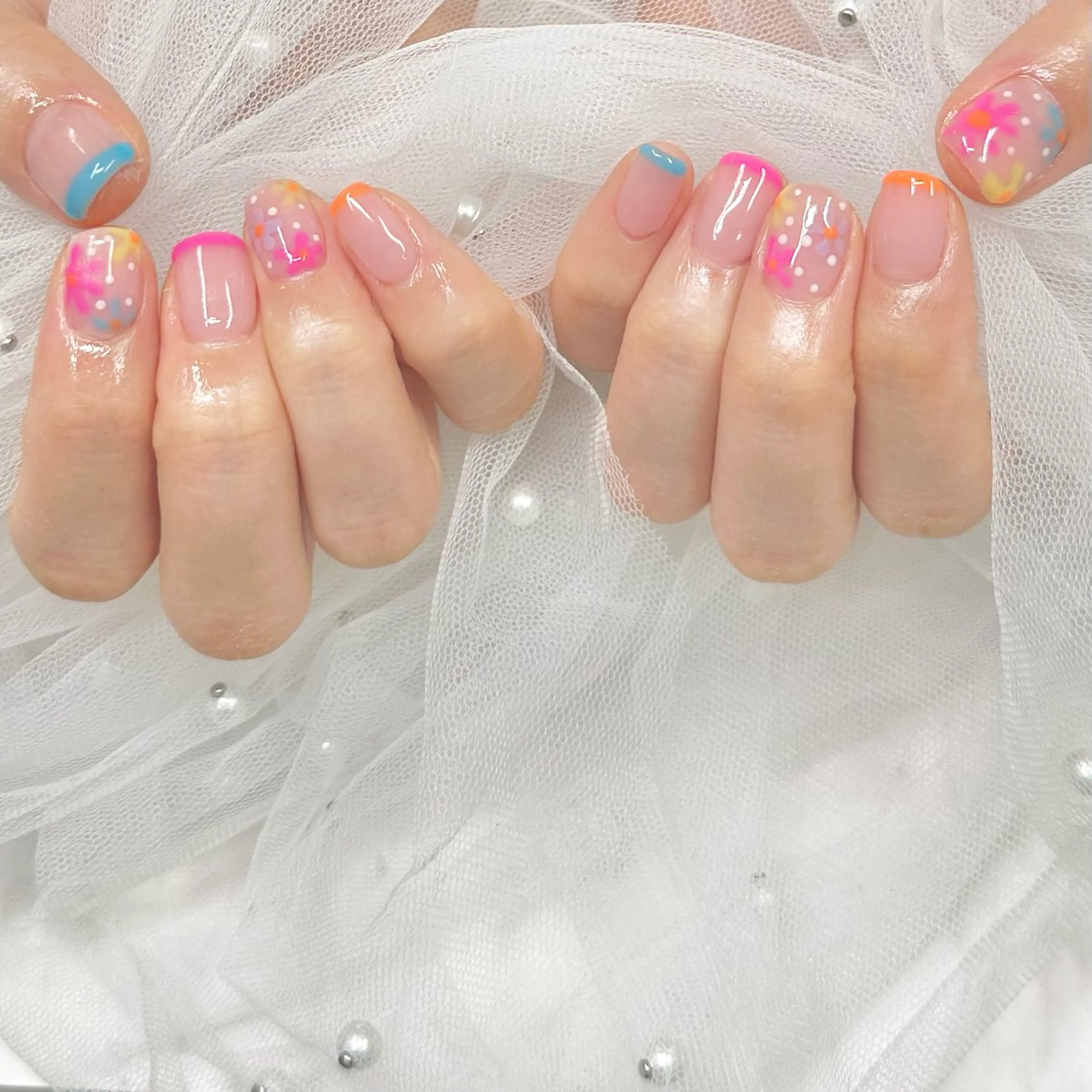 ネイル ハンドネイル 武蔵小金井Jr⟡.· 🎀yoshie🎀のネイルデザイン