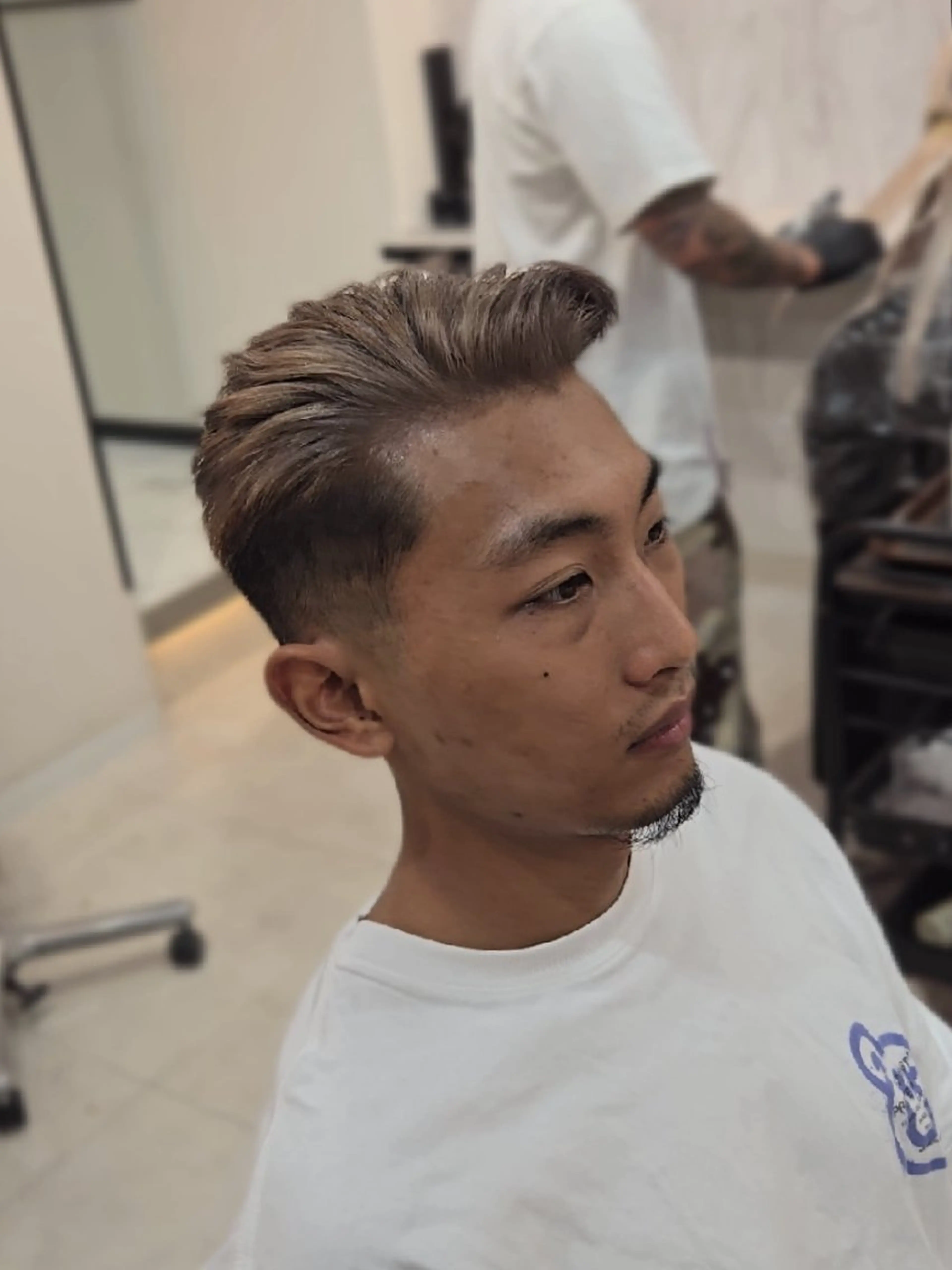 メンズ ショート メンズブリーチ フェードカット カット ヘアカラー ヘアセット Lapis 名古屋駅前店所属・LEN名古屋/パーマ メンズ特化美容師のヘアスタイル