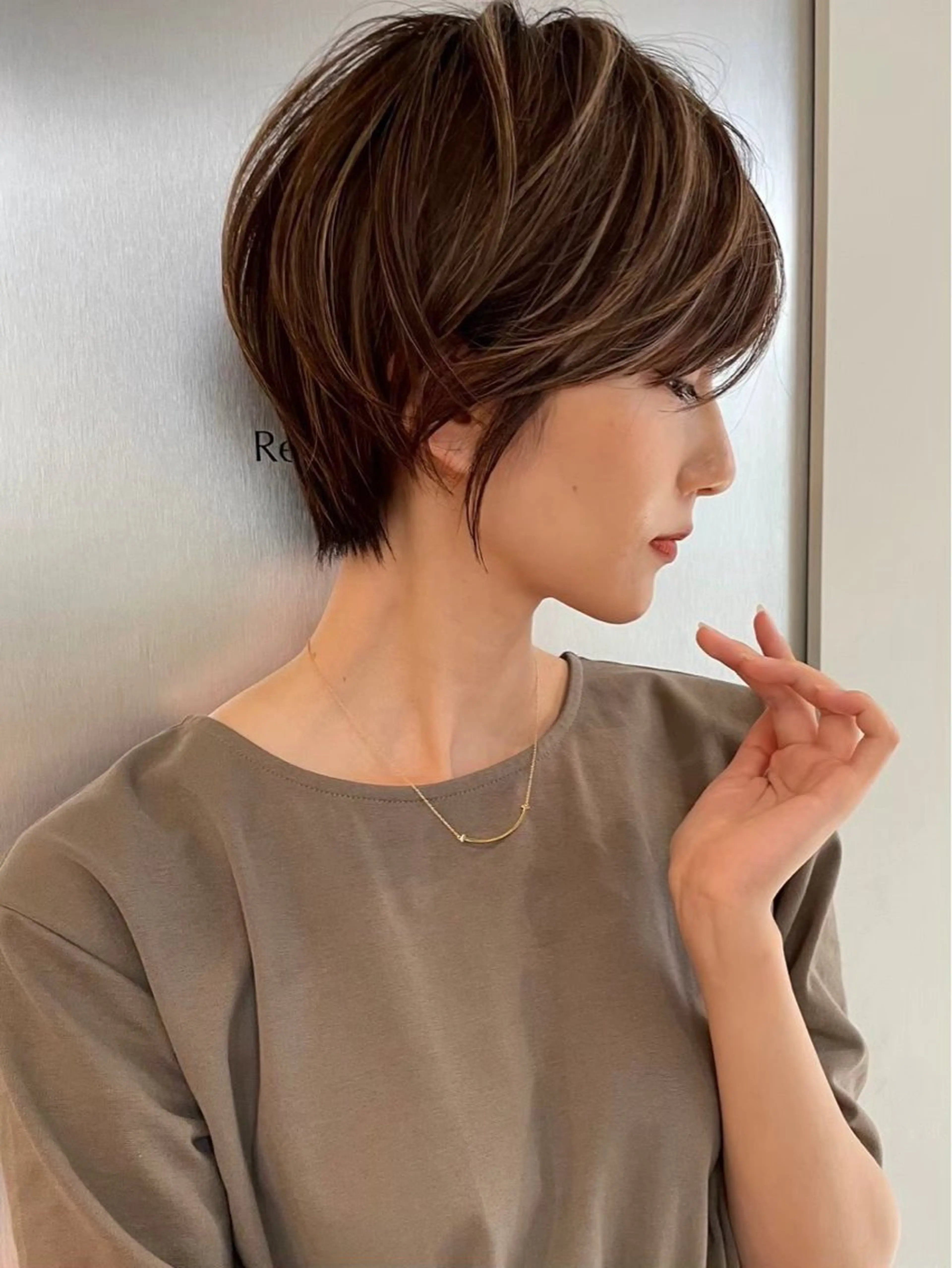 ショート カラー カット ヘアカラー ハイライトNo.1☆ ゆうのヘアスタイル