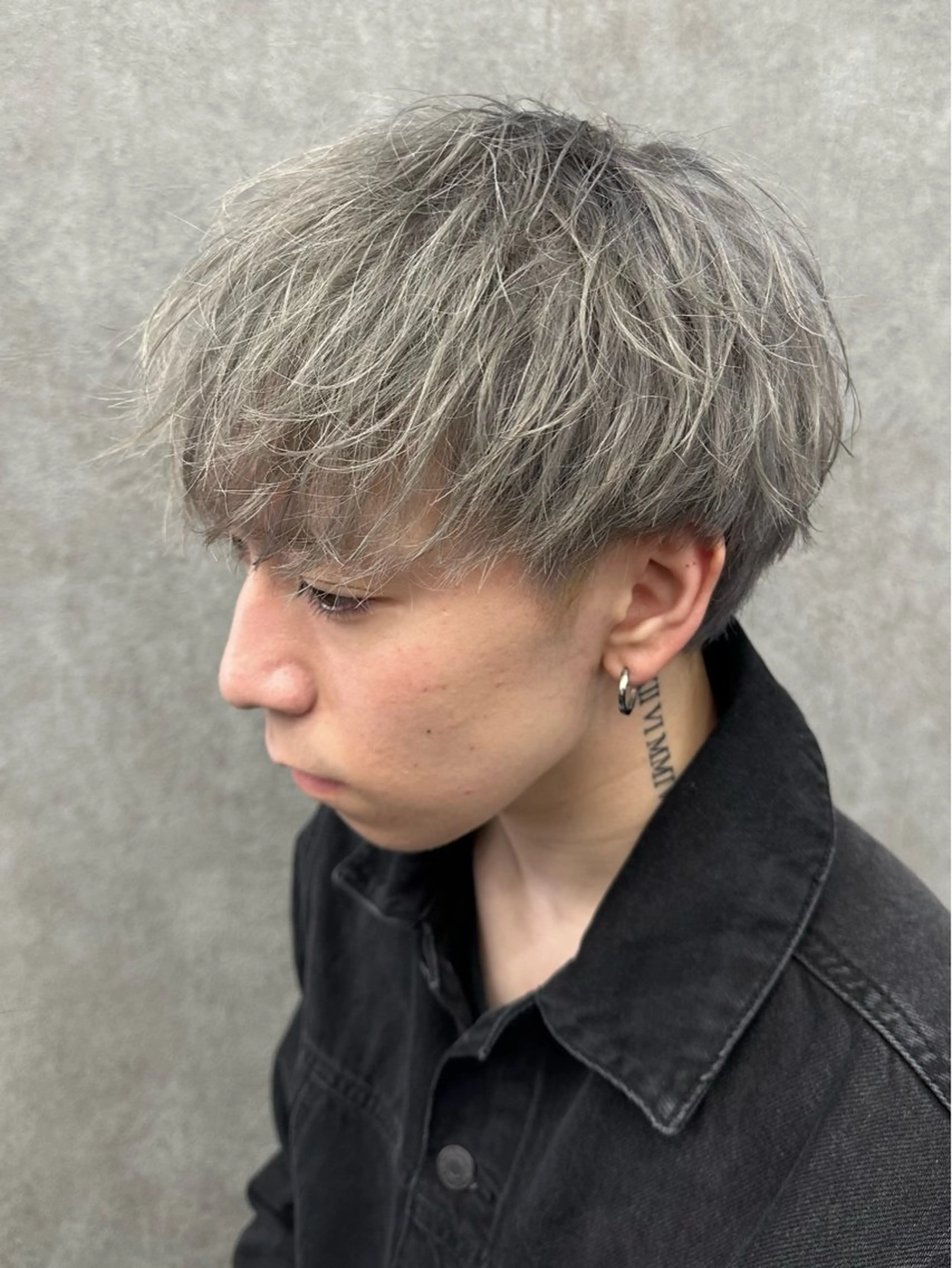 カラー パーマ メンズ シルバー カット ヘアカラー 札幌メンズヘア指名 No.1光👑👑のヘアスタイル