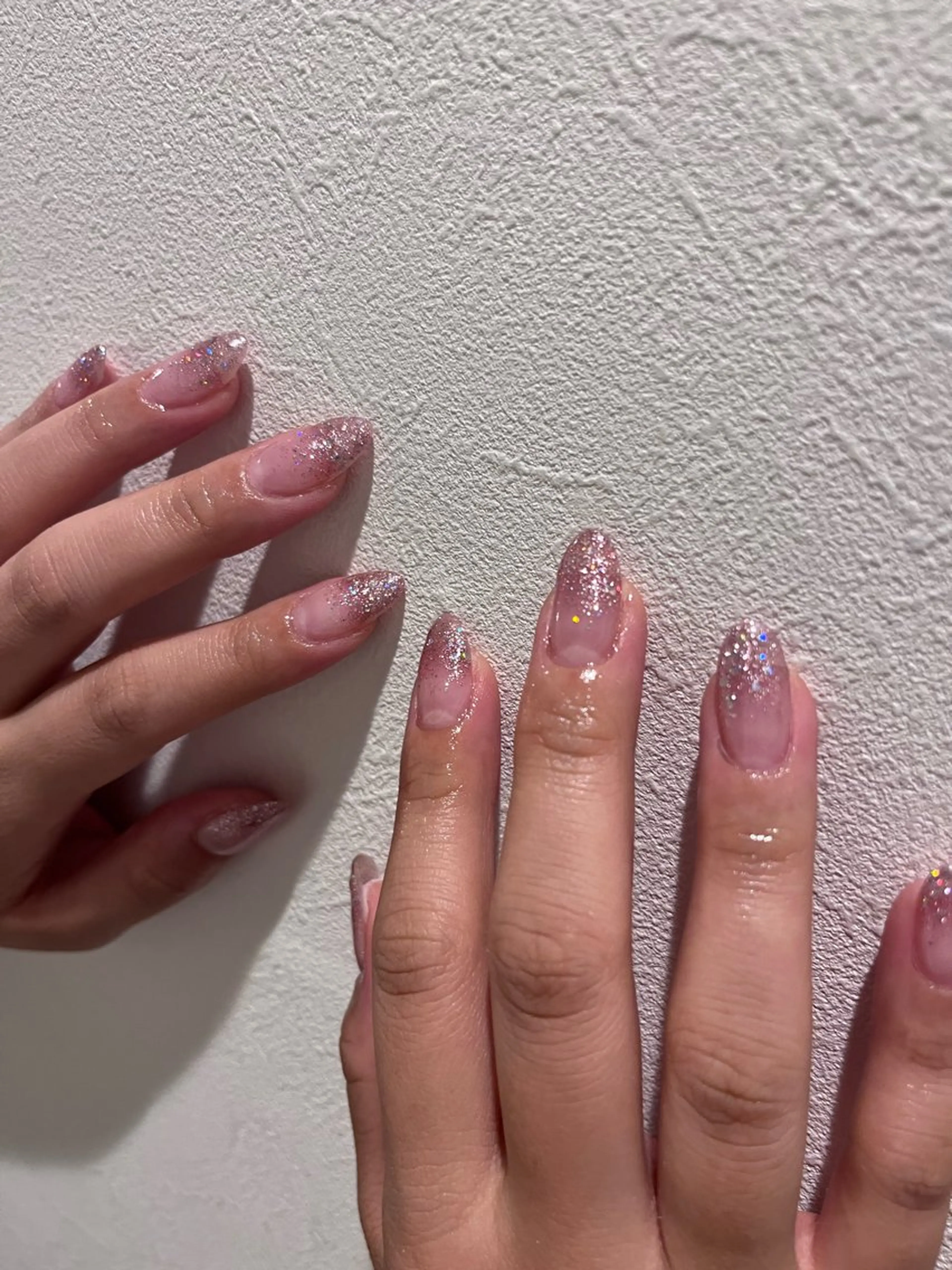 ネイル ラメ(グリッター) ラメグラデーション ハンドネイル nalunail mikoのネイルデザイン