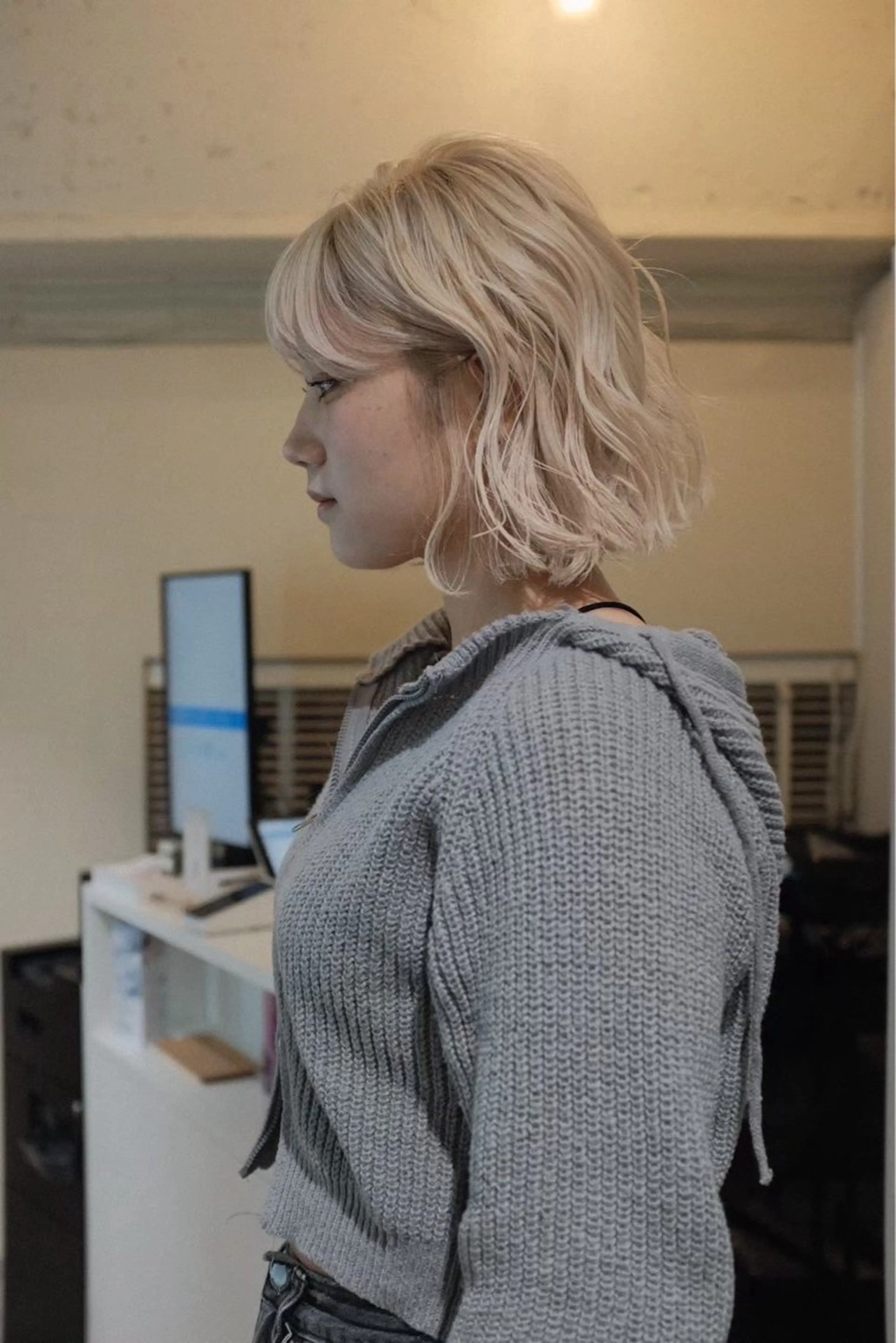 ミディアム カラー ヘアアレンジ カット 👑公式👑 Opus hairのヘアスタイル