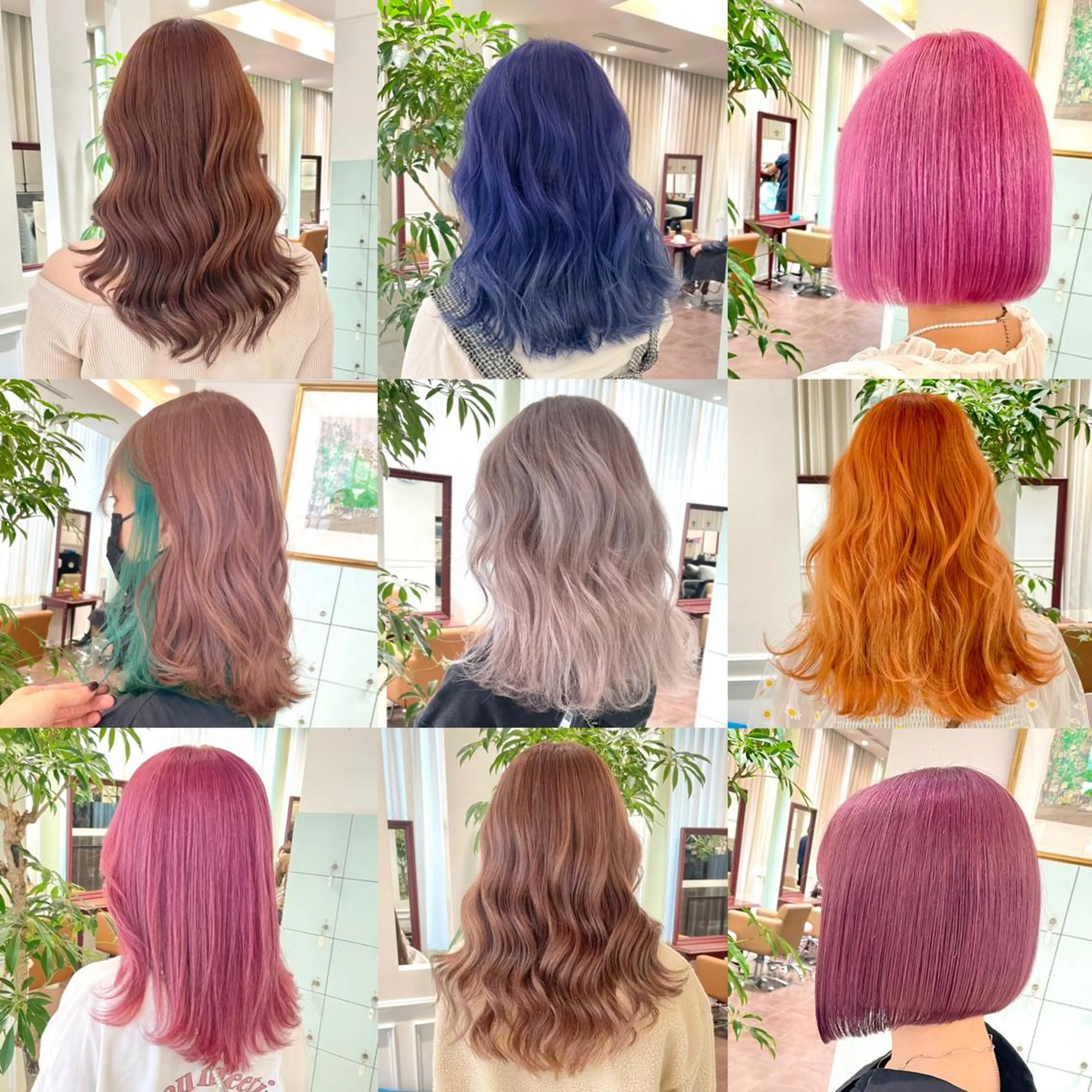 セミロング カラー ヘアアレンジ 🧸ハイトーン🧸 ゆっきー🧸のヘアスタイル