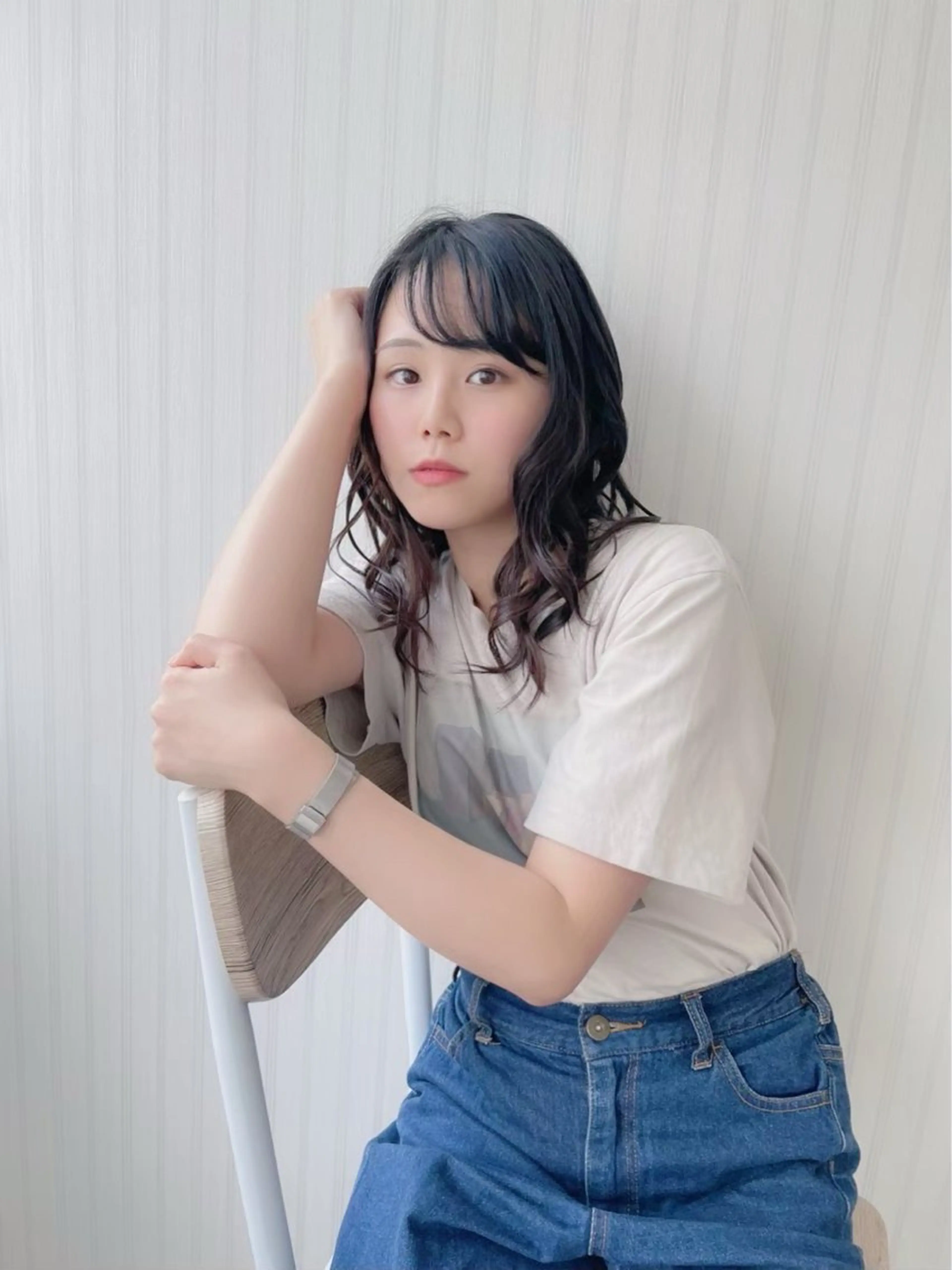 セミロング ヘアカラー ブレンバイドット所属・ニュアンスカラー/ 🫧レミ(坊主)のヘアスタイル