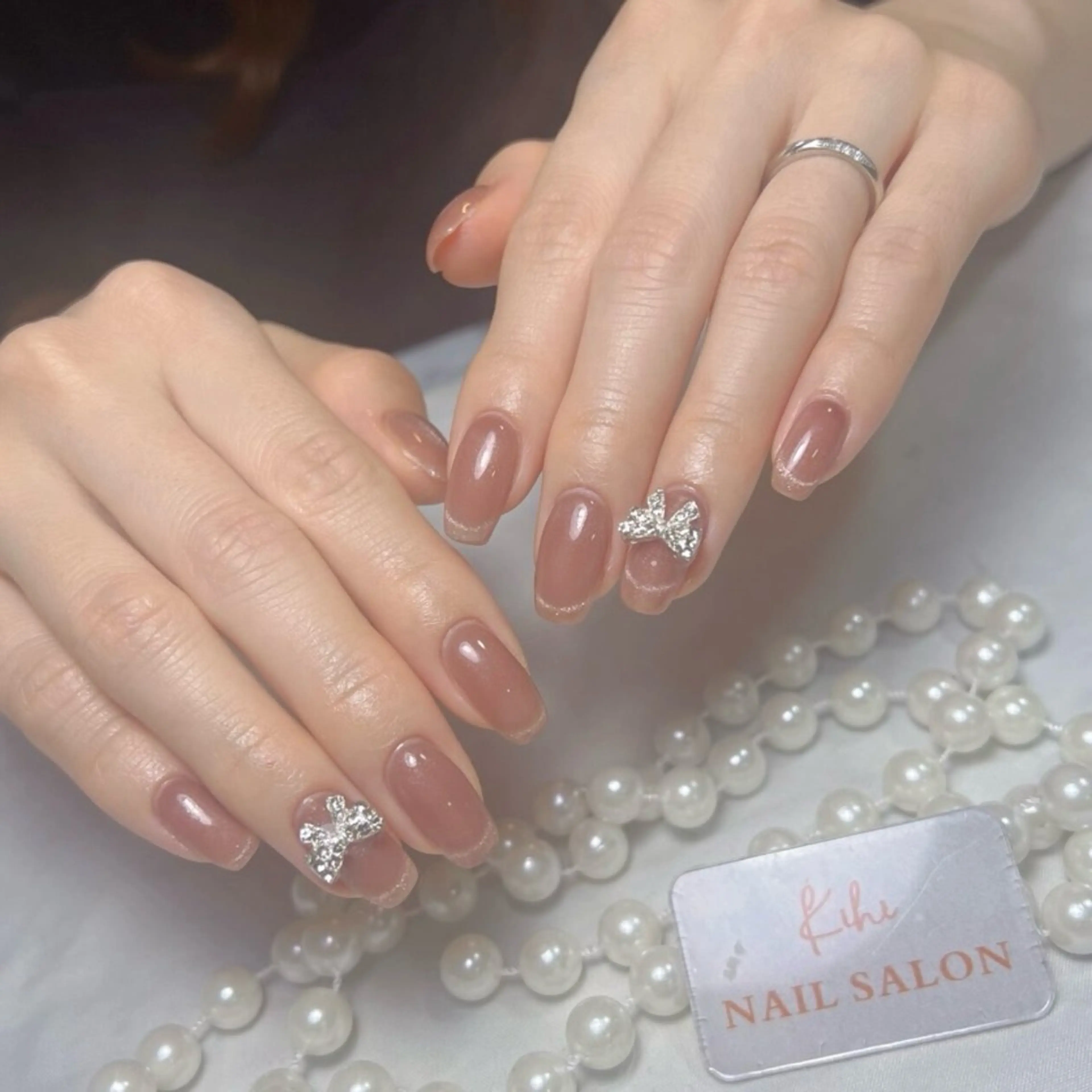 ネイル アートネイル フレンチネイル ジェルネイル グラデーション 韓国ネイル ハンドネイル ハンドケア Nail Salon Kihi さくらのネイルデザイン