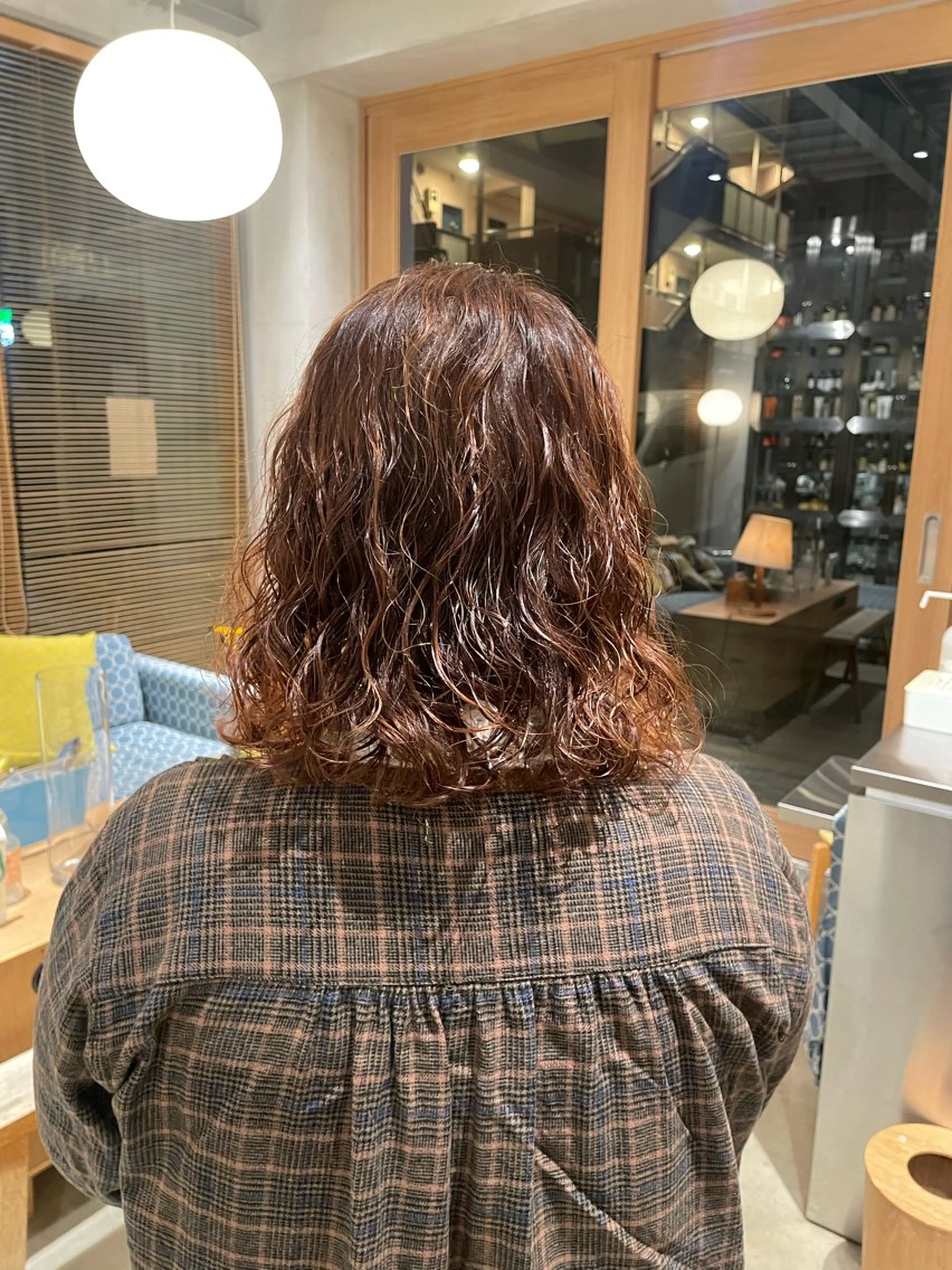 ミディアム パーマ ミディアムパーマ 樋口 花穂のヘアスタイル