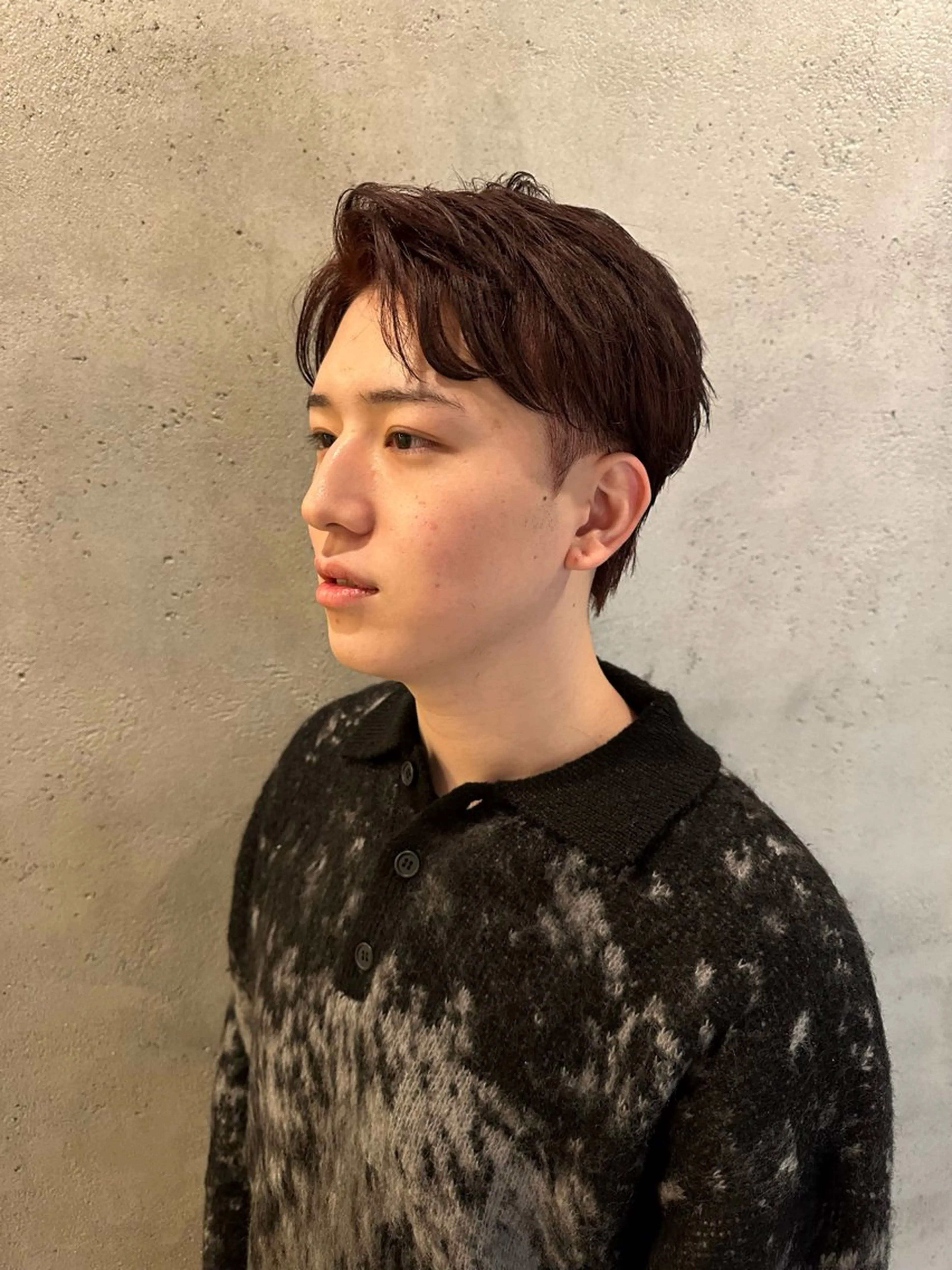 カラー メンズ ブラウンカラー ヘアカラー 溜 一太のヘアスタイル