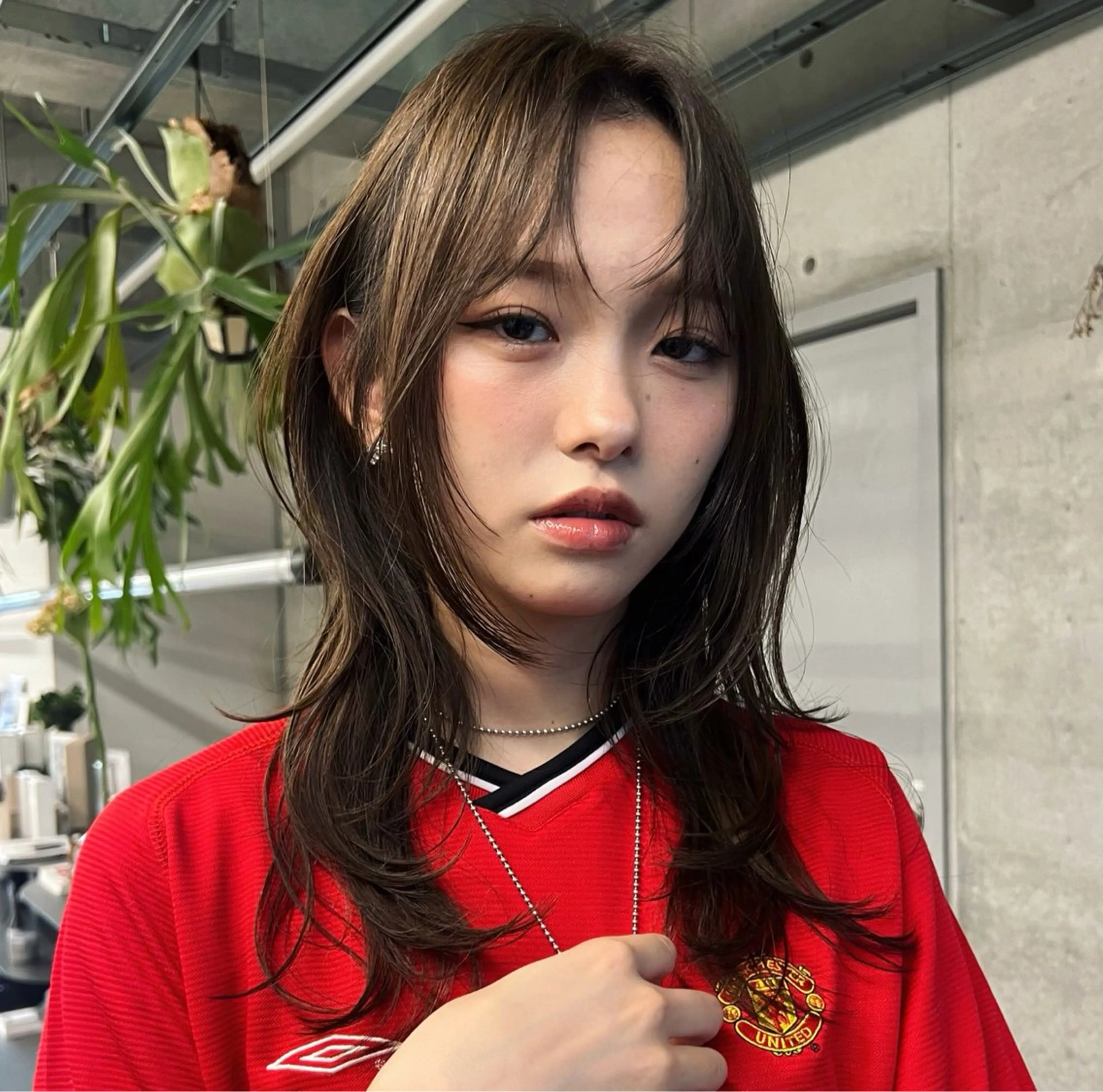 ミディアム カラー カット ヘアカラー ハッシュカット カシマハヤトのヘアスタイル