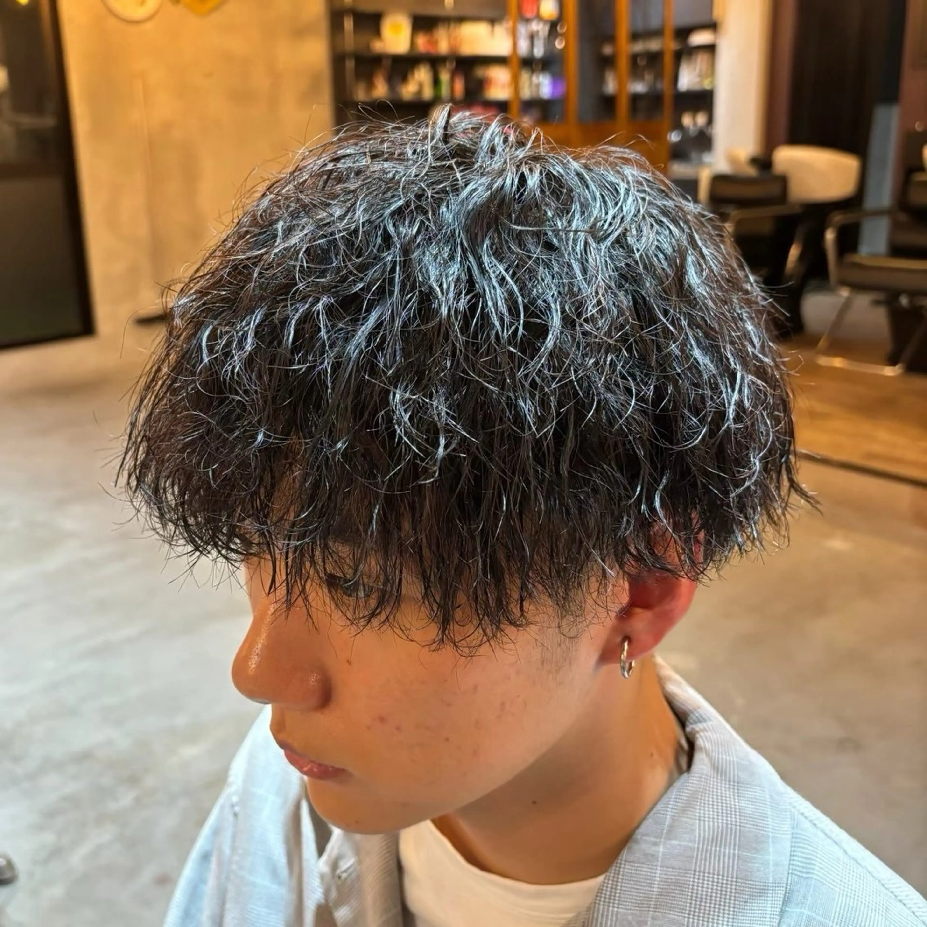 ショート パーマ メンズ ショート/スパイキー /メンズパーマ/結希のヘアスタイル