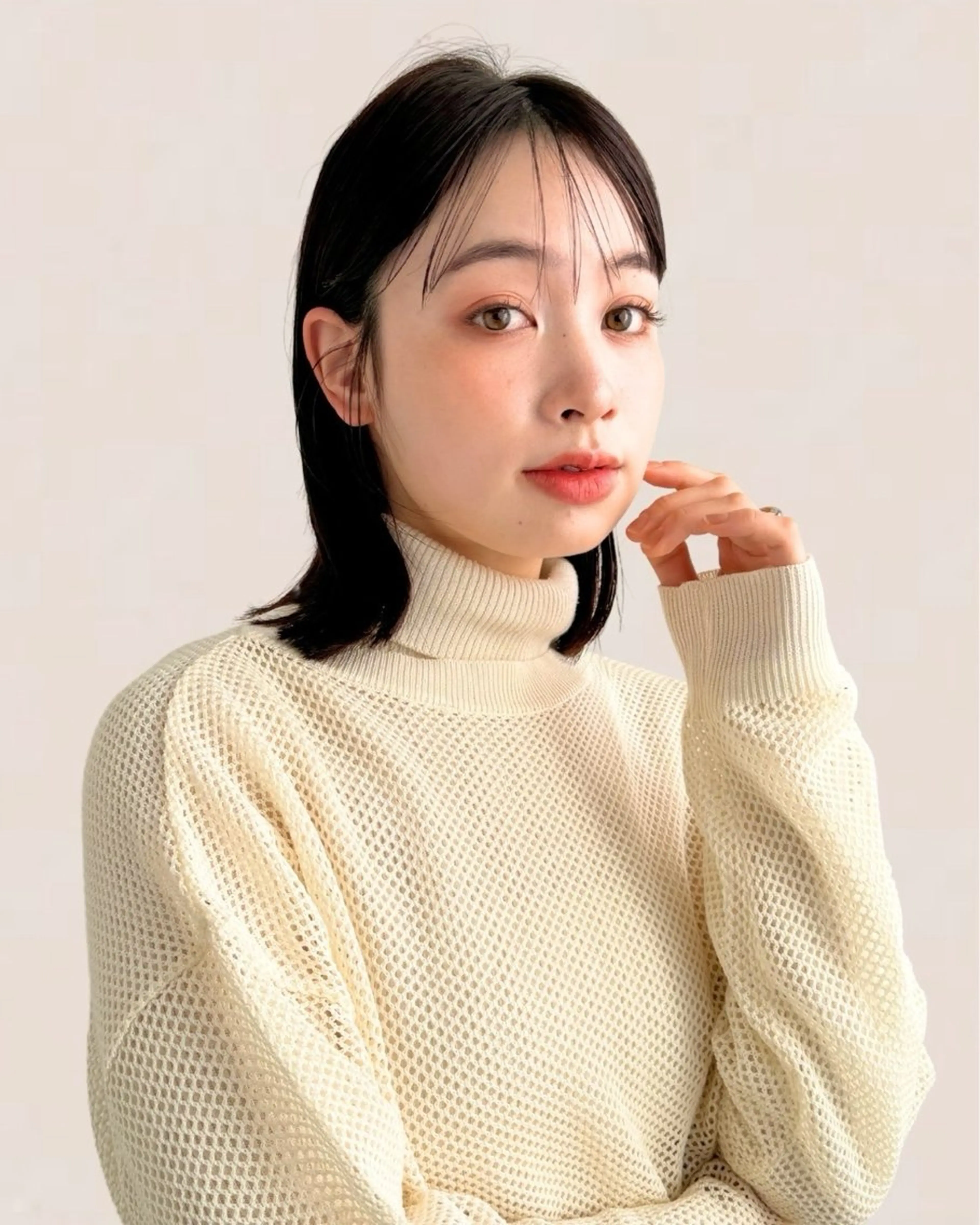 ミディアム Joule 建山美友のヘアスタイル