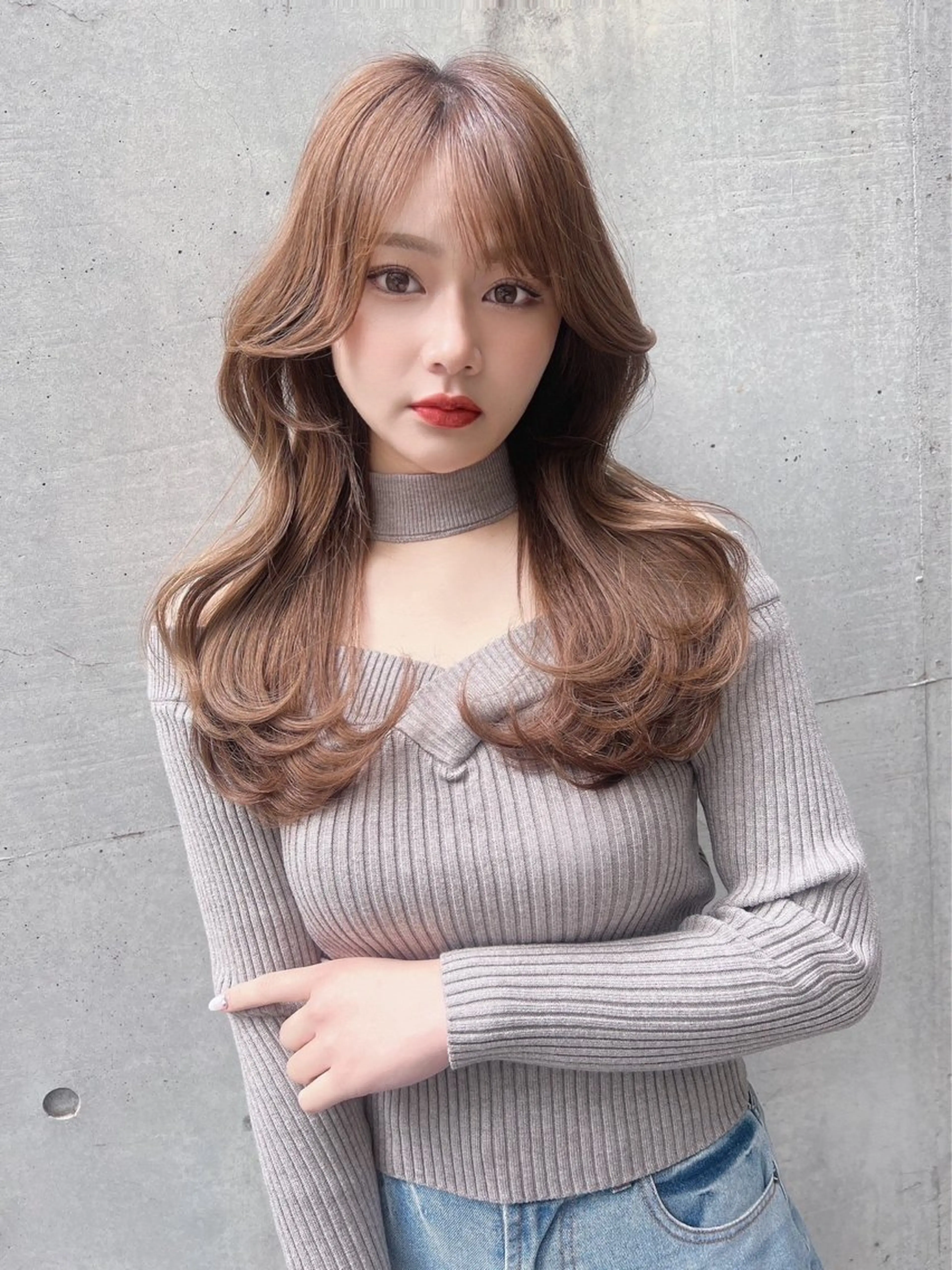 ロング Lond  bla-ma所属・ブリーチなしカラー／ 今井春汰のヘアスタイル