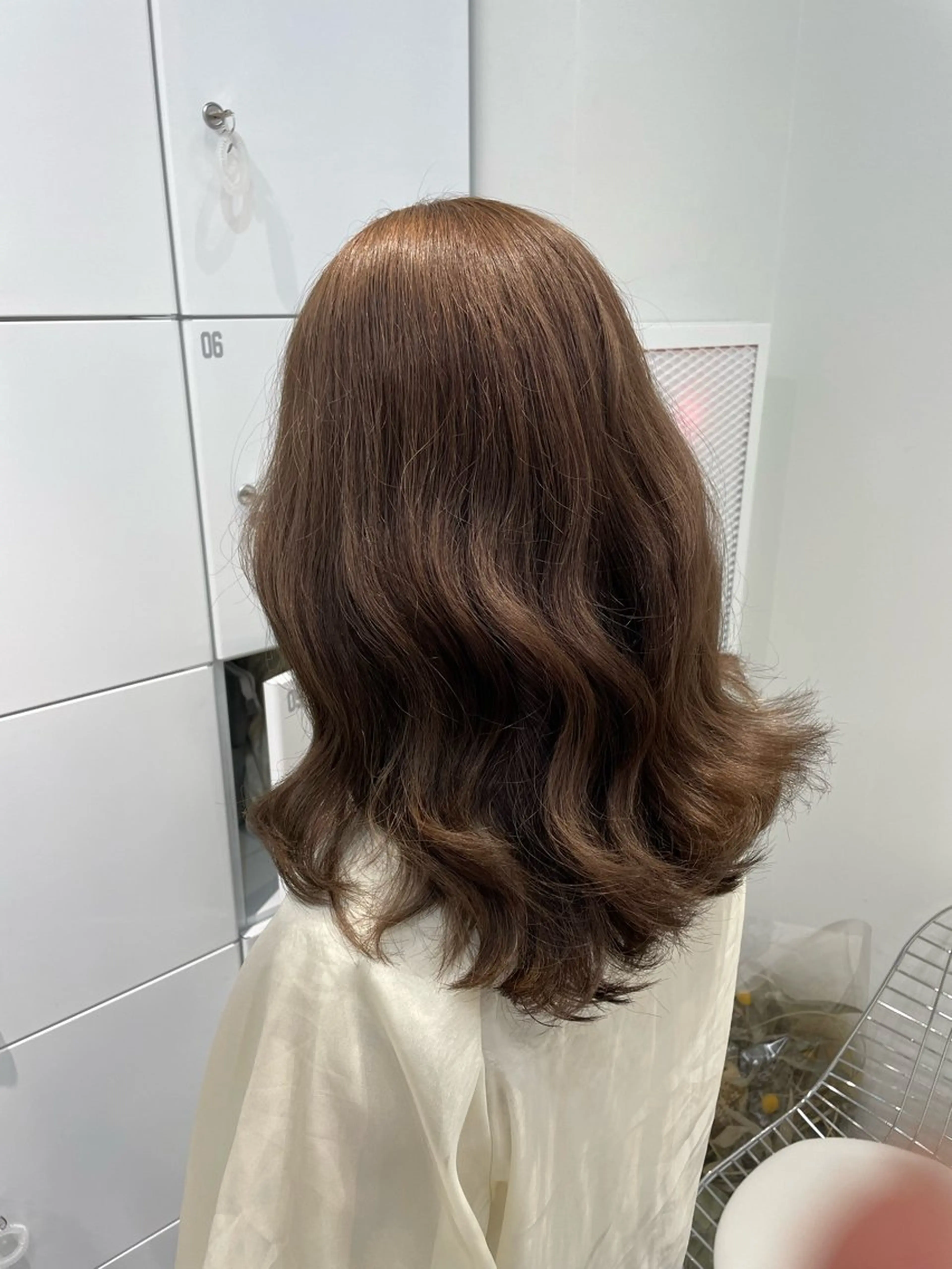 ロング カラー ブラウンカラー 🌊海外ハイライト リタッチ/グレー系のヘアスタイル