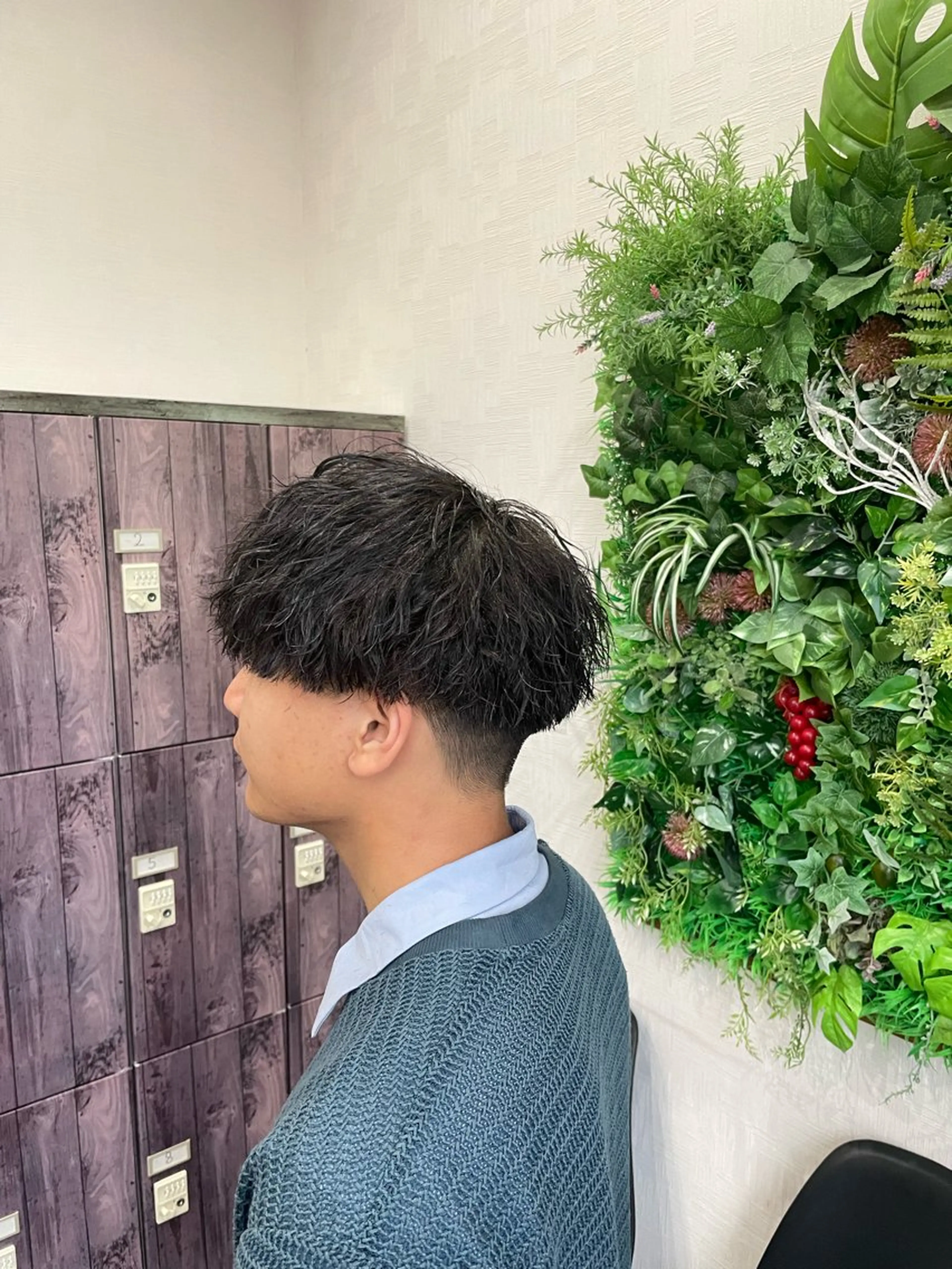 パーマ メンズ 庄 優馬のヘアスタイル